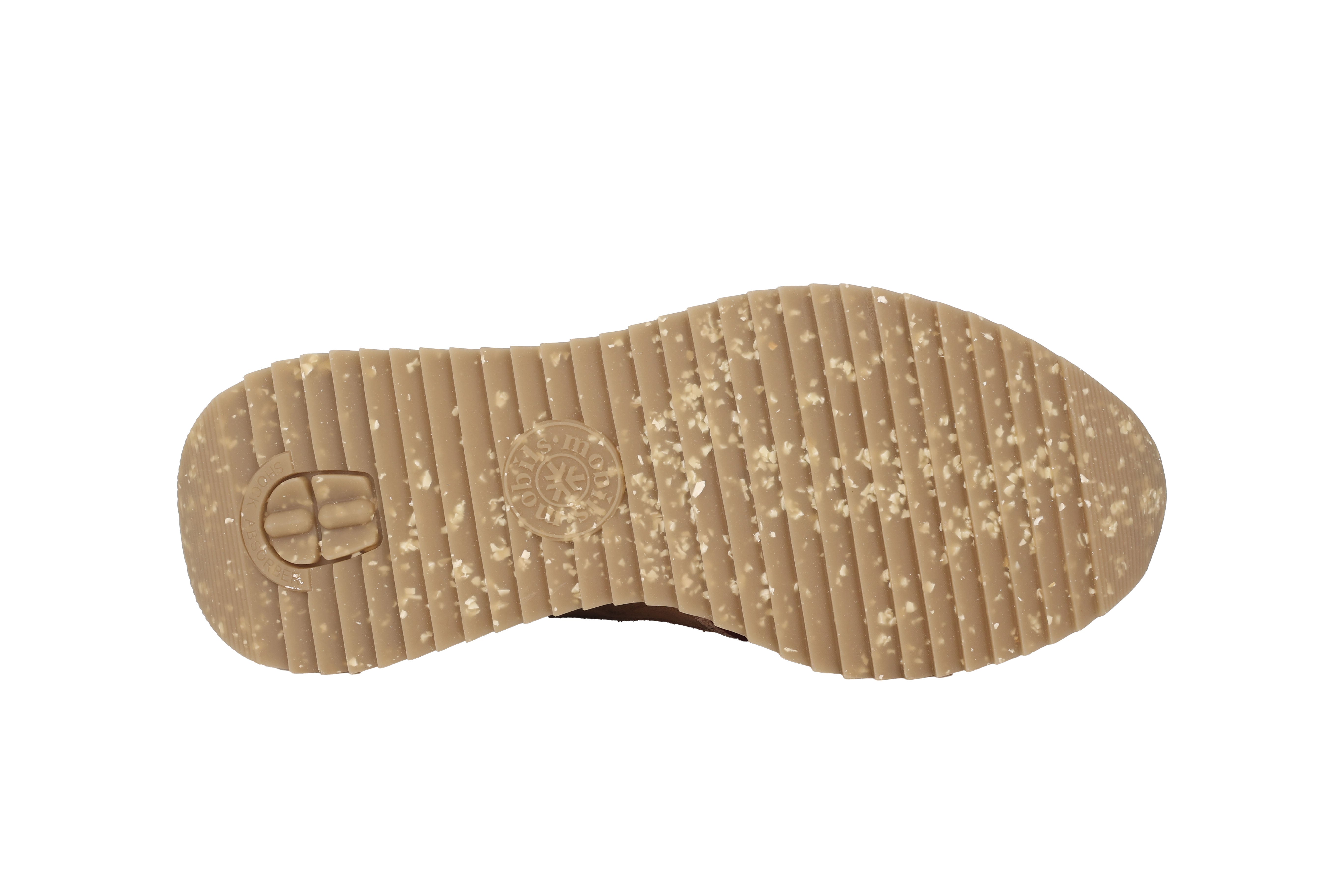 'Janel' women's ergonomic wide fit (H) lace-up shoe - tobacco red brown mix