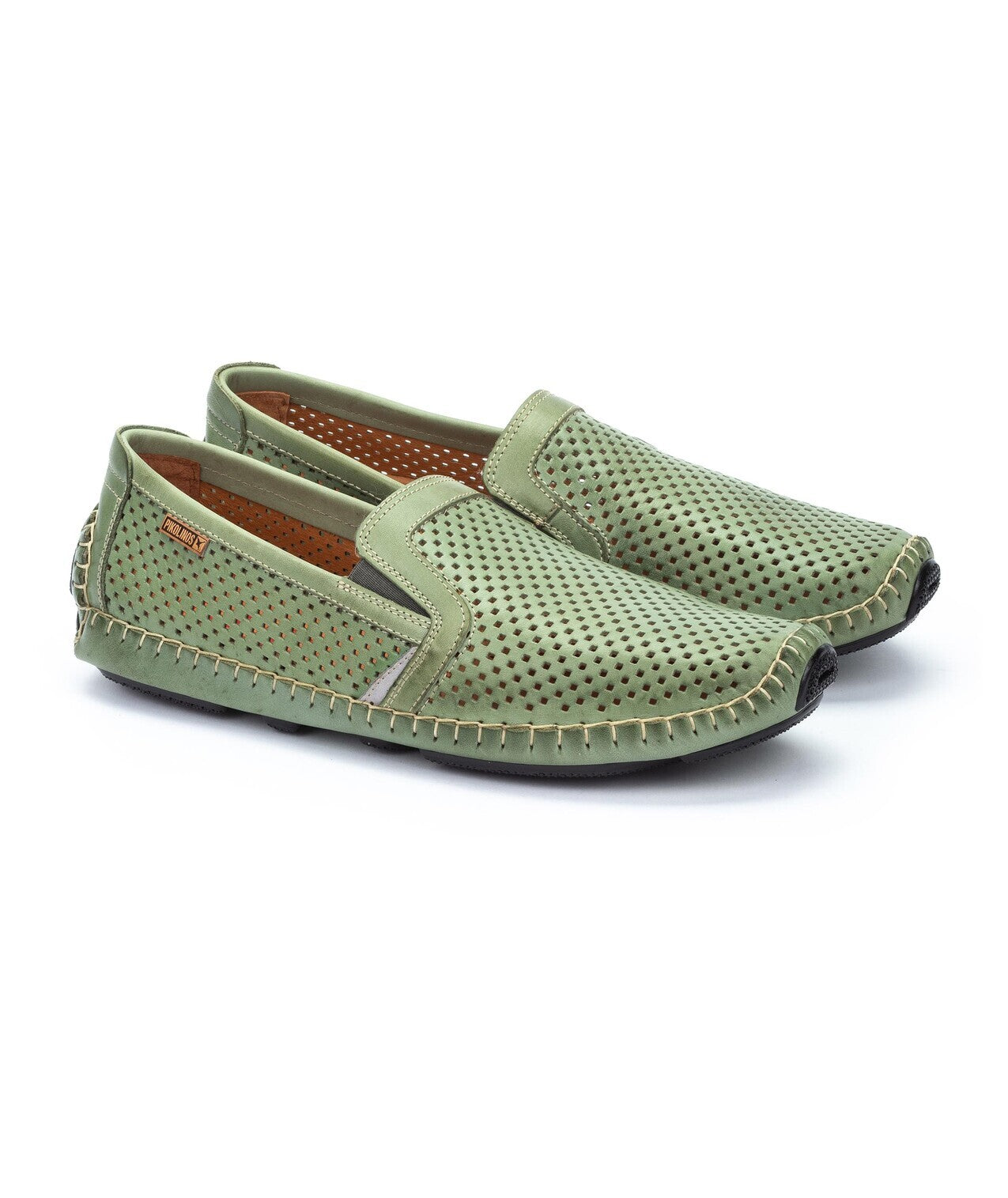 Mocassin perforé homme 'Jerez' - vert