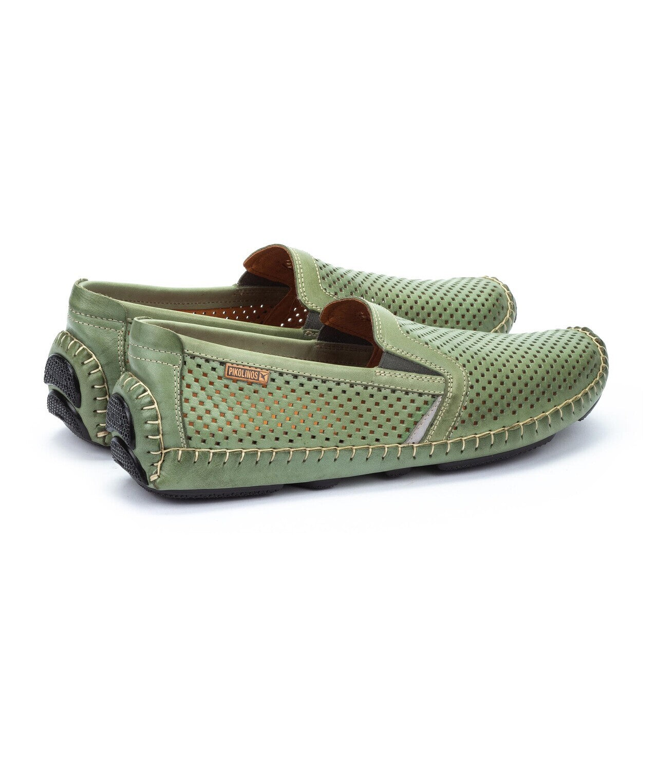 Mocassin perforé homme 'Jerez' - vert