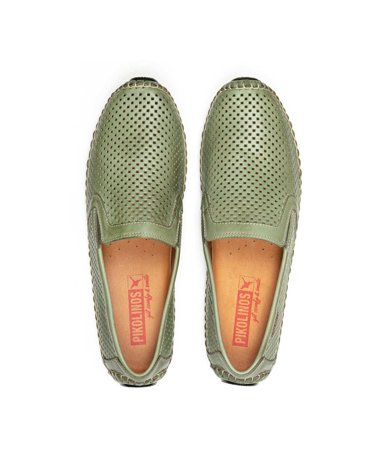 Mocassin perforé homme 'Jerez' - vert