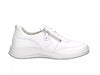 'Kalea' Zapatillas de mujer de corte muy ancho (K) con cordones y cremallera - blanco - Chaplinshoes'Kalea' Zapatillas de mujer de corte muy ancho (K) con cordones y cremallera - blancoWaldläufer