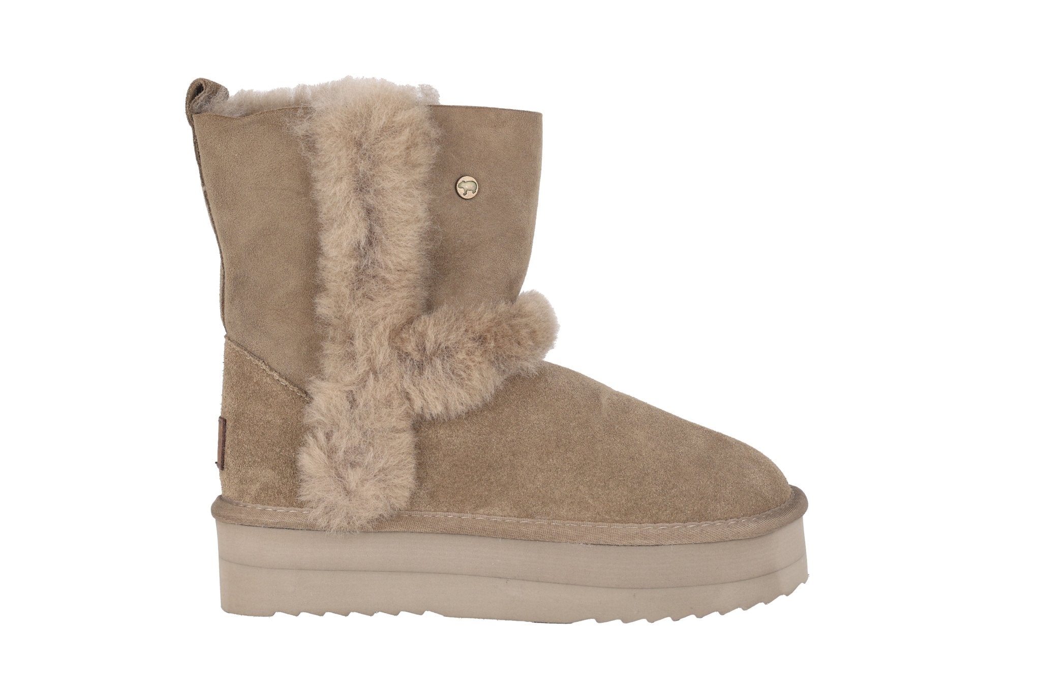 Stivale imbottito da donna 'Kangaroo' - Verde - ChaplinshoesStivale foderato caldo da donna "Kangaroo" - GreenWarmbat