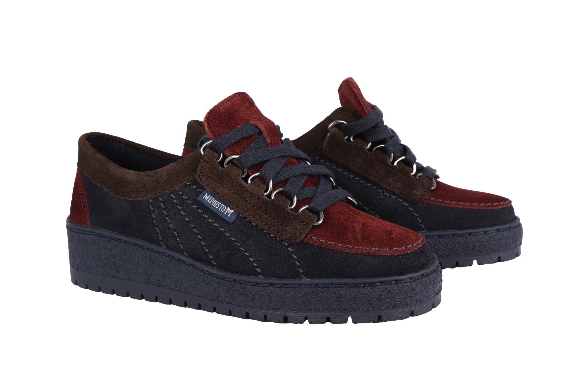 Zapatilla deportiva con cordones para mujer 'Lady' - mezcla de azul oscuro - ChaplinshoesZapatillas de mujer con cordones 'Lady' - mix azul oscuro Mephisto