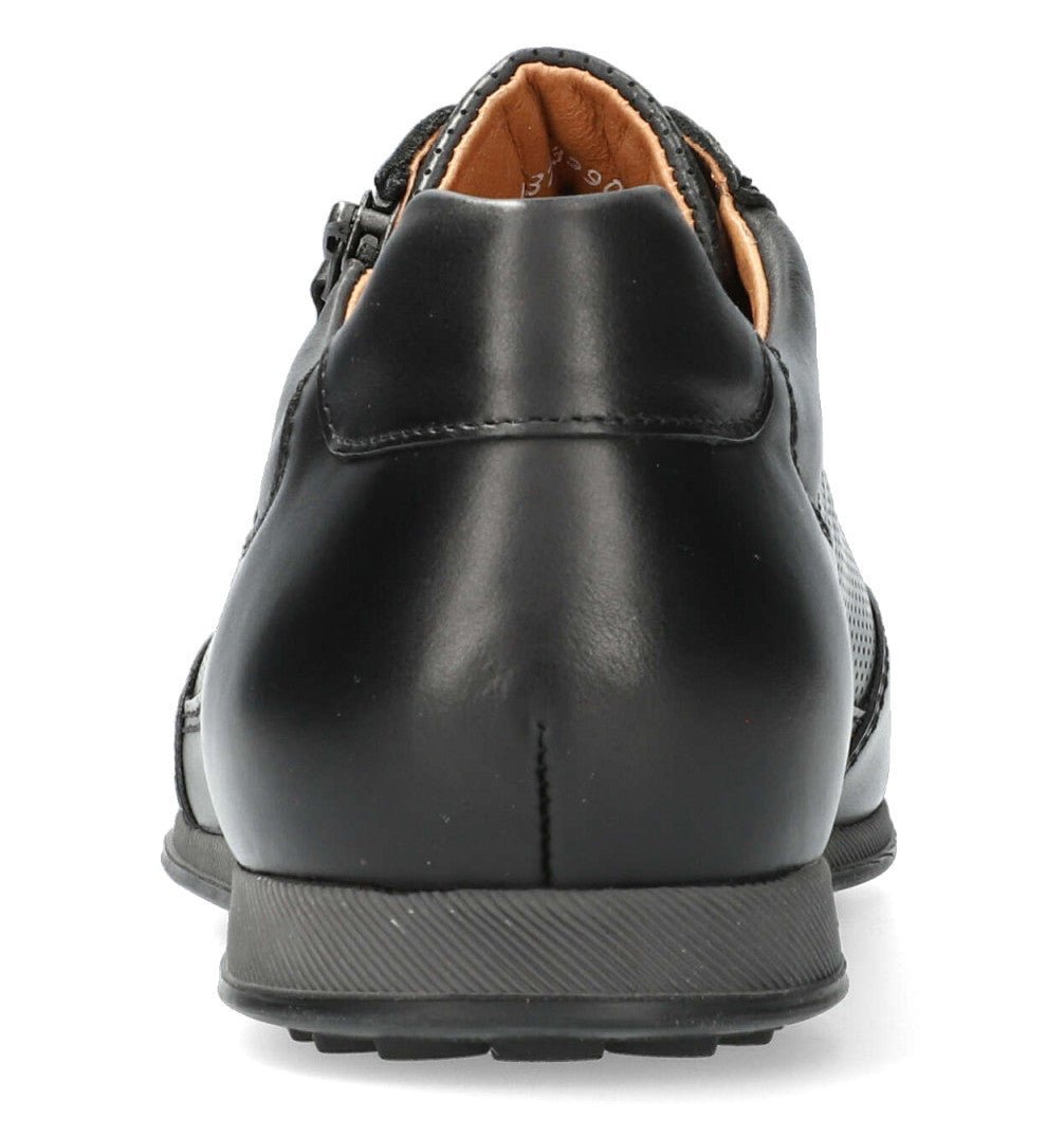 'Leon' men's lace - zip sneaker - Black - Chaplinshoes'Leon' men's lace - zip sneaker - BlackMephisto