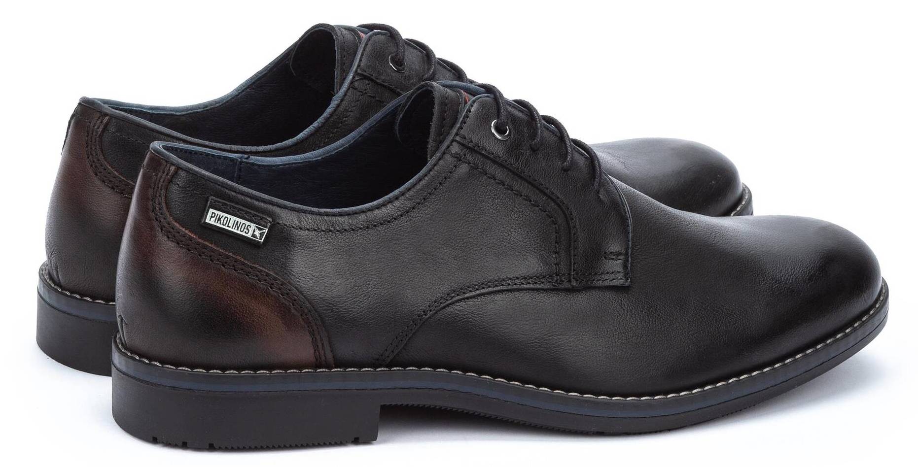 'Leon' zapato urbano elegante con cordones para hombre - negro - ChaplinshoesZapato smart city con cordones para hombre 'Leon' negroPikolinos