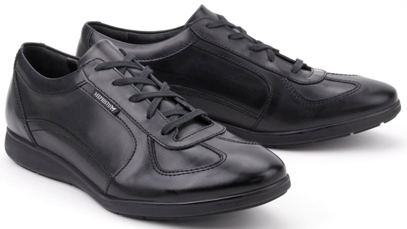 Zapato con cordones para hombre 'Leonzio' - Negro - ChaplinshoesZapato con cordones para hombre 'Leonzio' - NegroMephisto