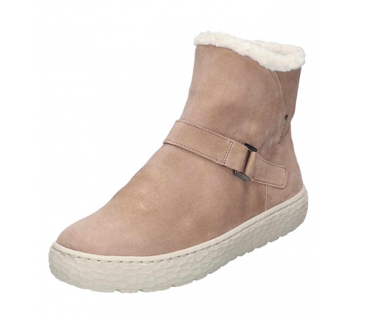 Bota con forro cálido para mujer 'Liloue' de corte ancho (H) - Beige - ChaplinshoesBota con forro cálido para mujer 'Liloue' de corte ancho (H) - BeigeMephisto