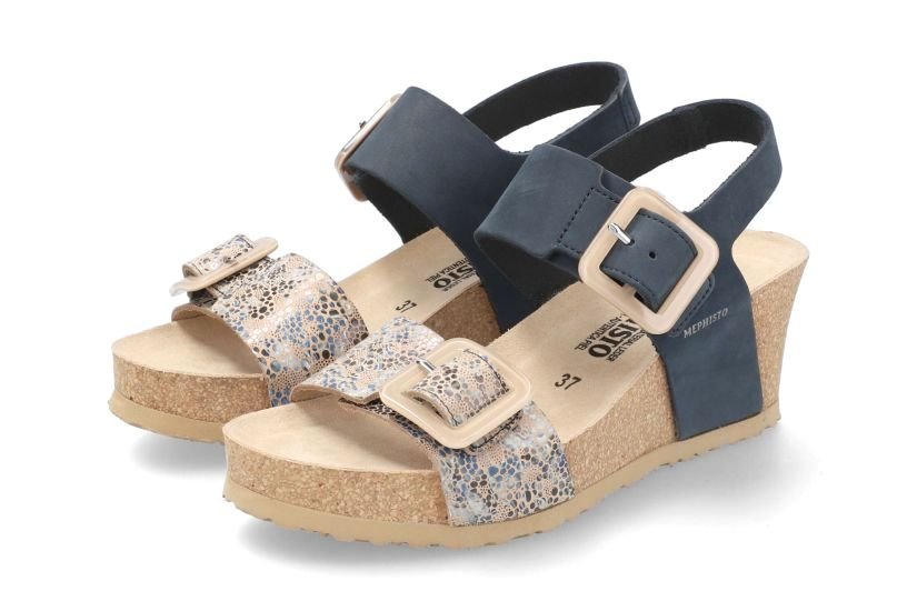 Sandalia de mujer 'Lissia' - mezcla azul - ChaplinshoesSandalia de mujer 'Lissia' - mix azulMephisto