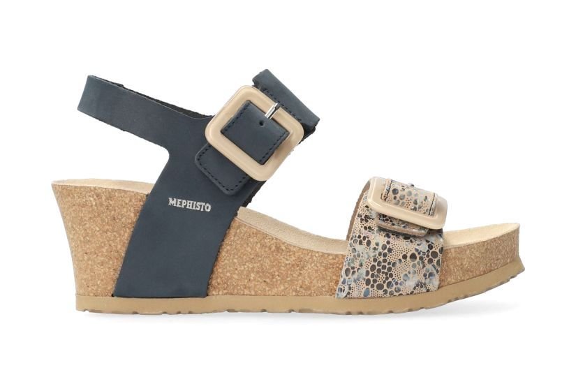 Sandalia de mujer 'Lissia' - mezcla azul - ChaplinshoesSandalia de mujer 'Lissia' - mix azulMephisto