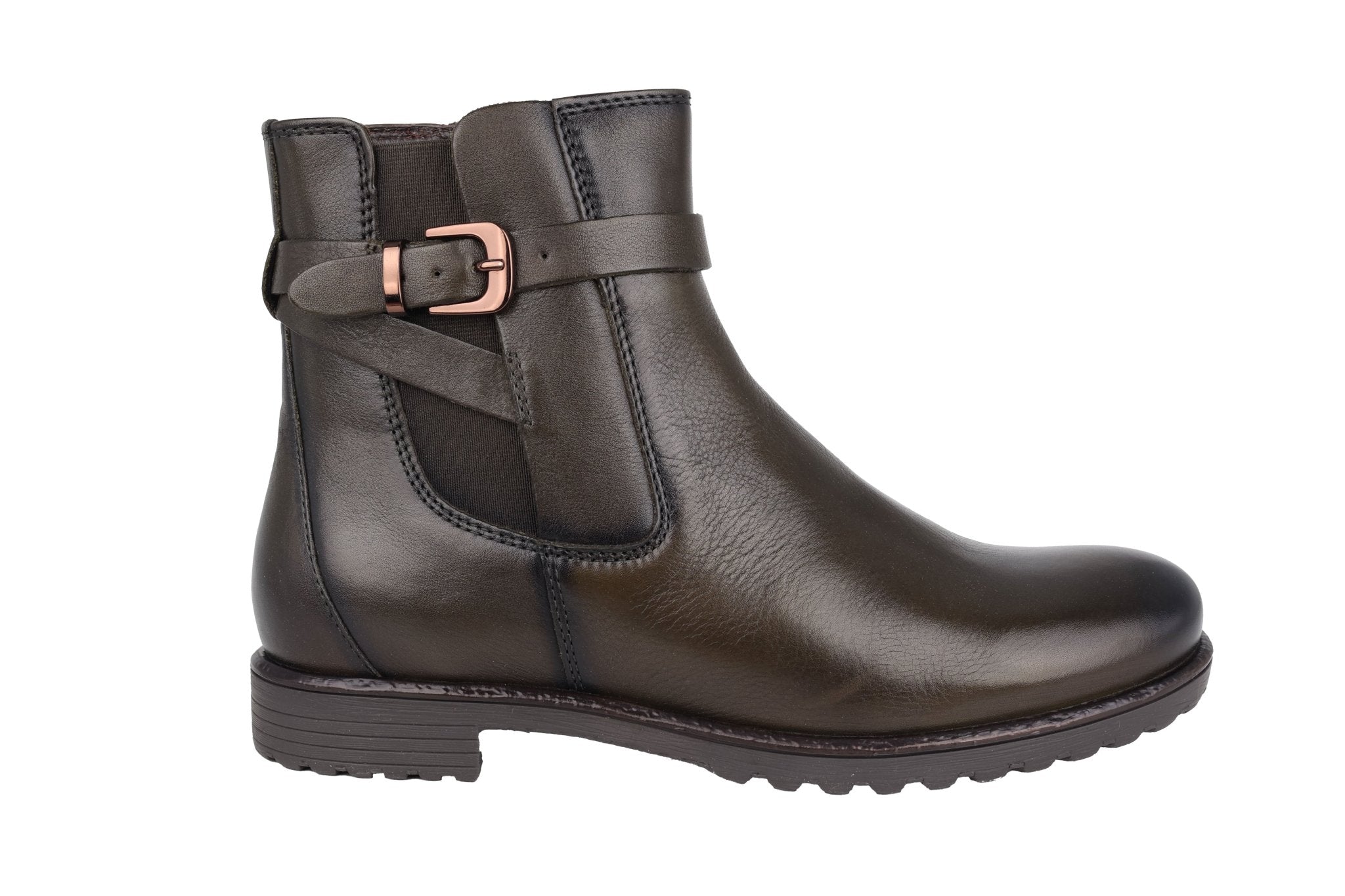 Botín cálido para mujer 'Liverpool' - Verde - ChaplinshoesBotín de mujer con forro cálido 'Liverpool' - GreenAra