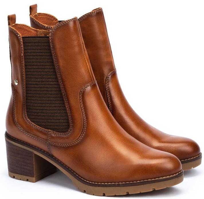 Bota cremallera mujer 'Llanes W7H' - Marrón brandy - ChaplinshoesBota cremallera mujer 'Llanes W7H' - Marrón brandyPikolinos