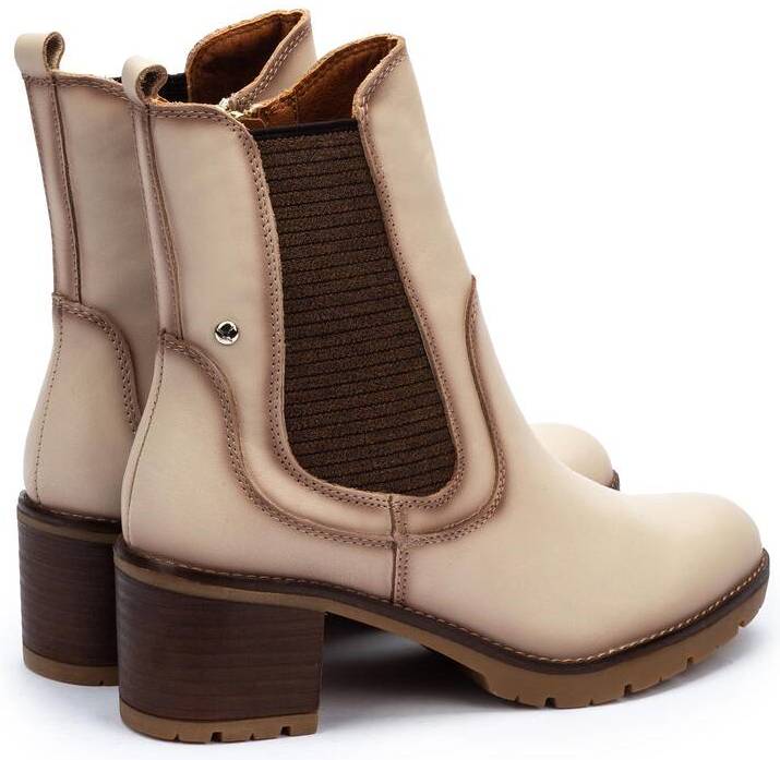 Bota cremallera mujer 'Llanes W7H' - Blanco roto - ChaplinshoesBota cremallera mujer 'Llanes W7H' - Blanco rotoPikolinos