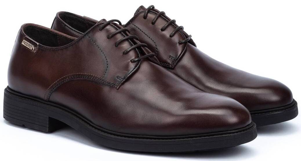 Zapato de vestir con cordones para hombre 'LORCA' - Marrón - ChaplinshoesZapato de vestir con cordones para hombre 'LORCA' - MarrónPikolinos