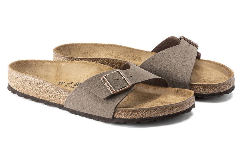 Damesslipper 'Madrid BS' - Bruin - ChaplinshoesDamessandaal 'Madrid BS' - Bruin Birkenstock