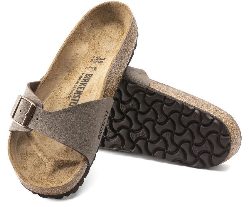 Damesslipper 'Madrid BS' - Bruin - ChaplinshoesDamessandaal 'Madrid BS' - Bruin Birkenstock