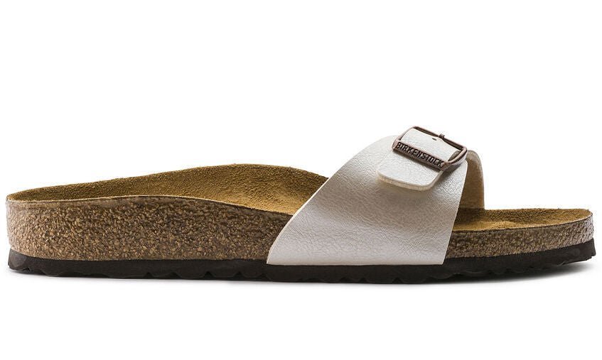 Sandalo slide da donna 'Madrid BS' - bianco perla - ChaplinshoesSandalo slide da donna "Madrid BS" - bianco perlaBirkenstock
