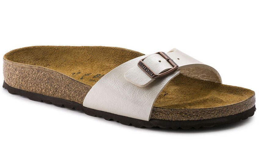 Sandalo slide da donna 'Madrid BS' - bianco perla - ChaplinshoesSandalo slide da donna "Madrid BS" - bianco perlaBirkenstock