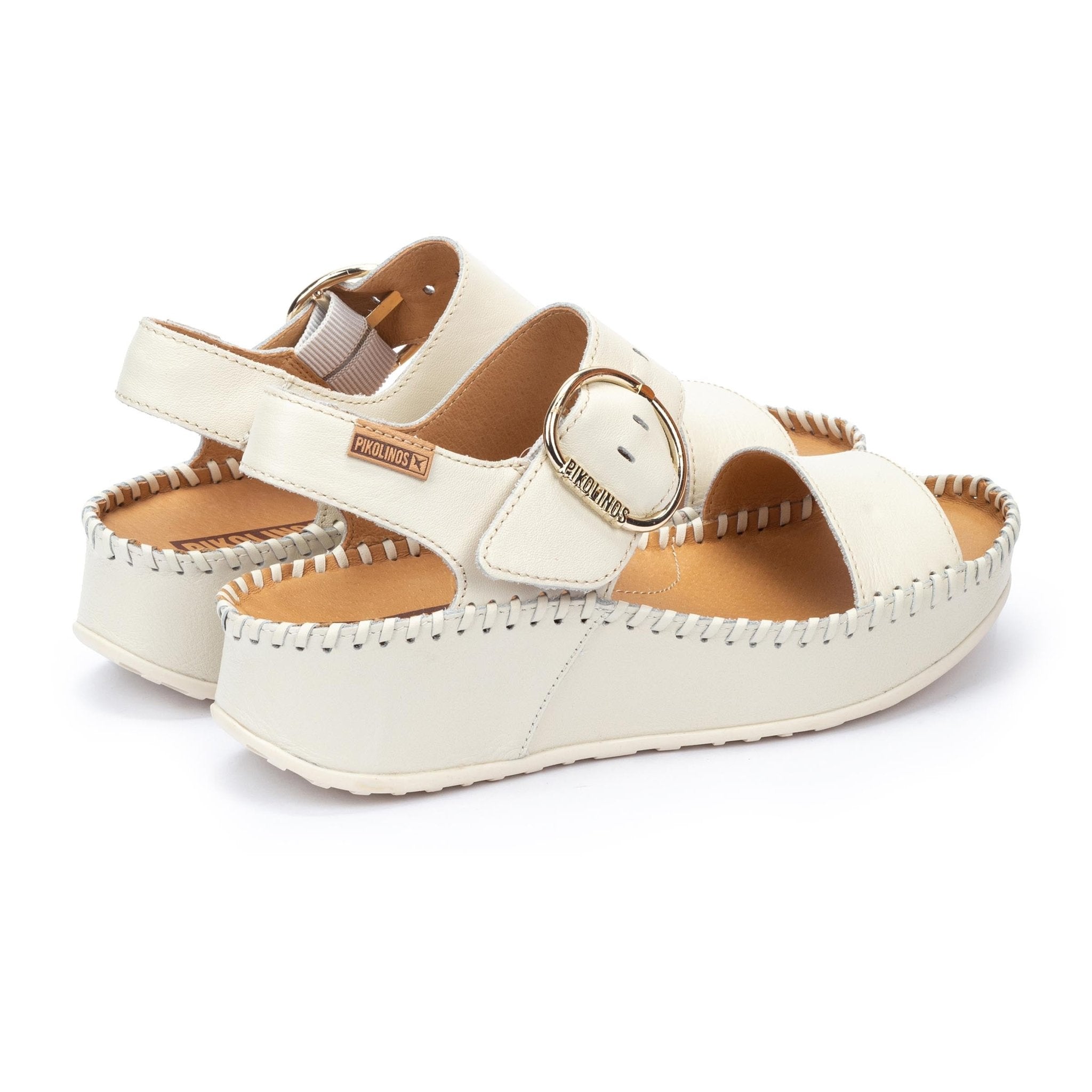 Sandalia de mujer 'Marina' - blanco roto - ChaplinshoesSandalia mujer 'Marina' - blanco rotoPikolinos