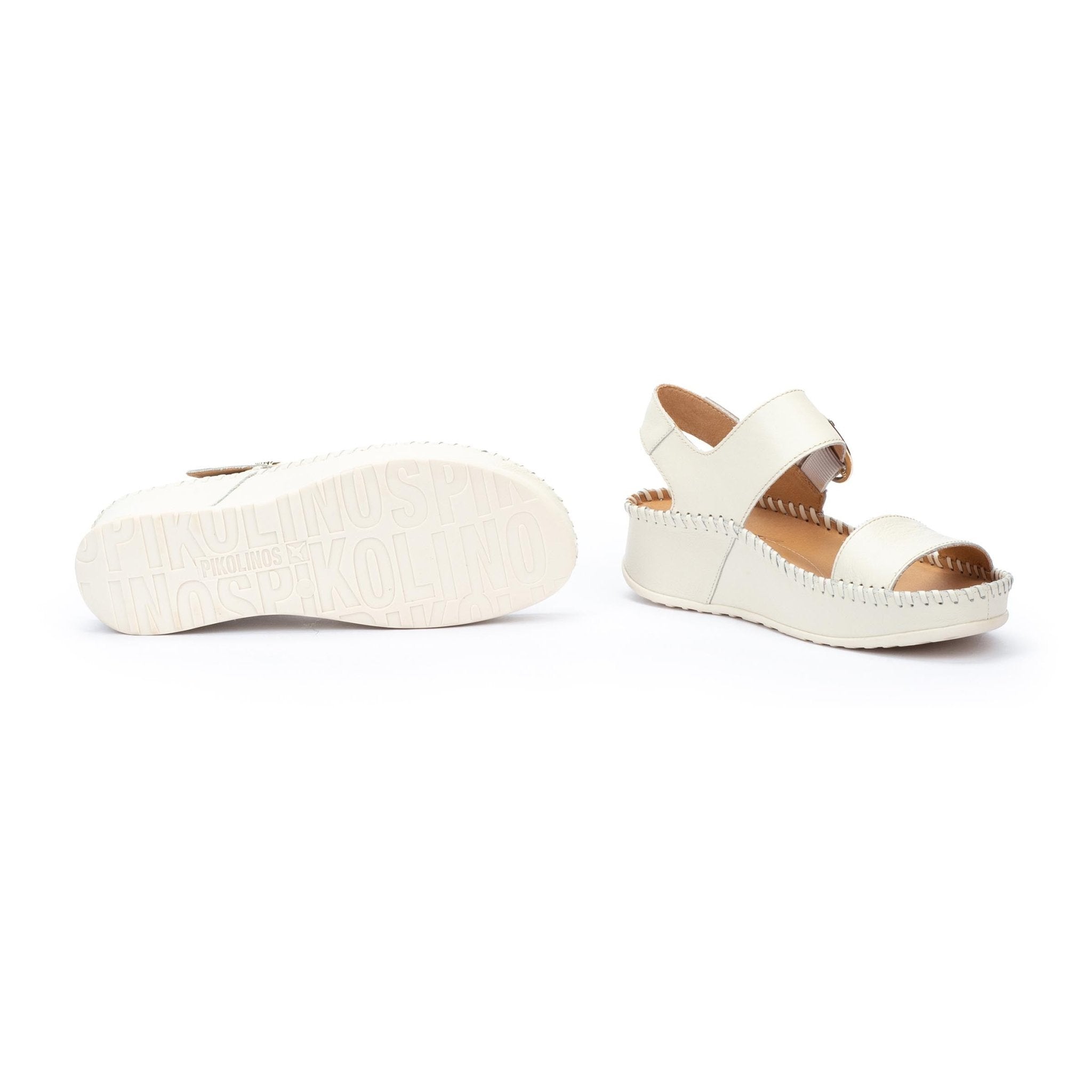 Sandalia de mujer 'Marina' - blanco roto - ChaplinshoesSandalia mujer 'Marina' - blanco rotoPikolinos