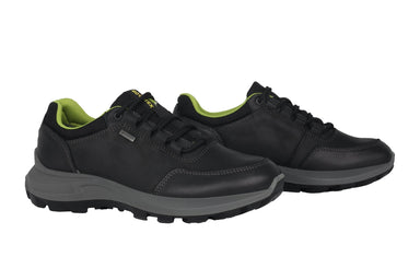 Sneaker da passeggio uomo impermeabile 'Mauro' in goretex - Nero - ChaplinshoesSneaker da passeggio impermeabile da uomo in goretex 'Mauro' - BlackAra