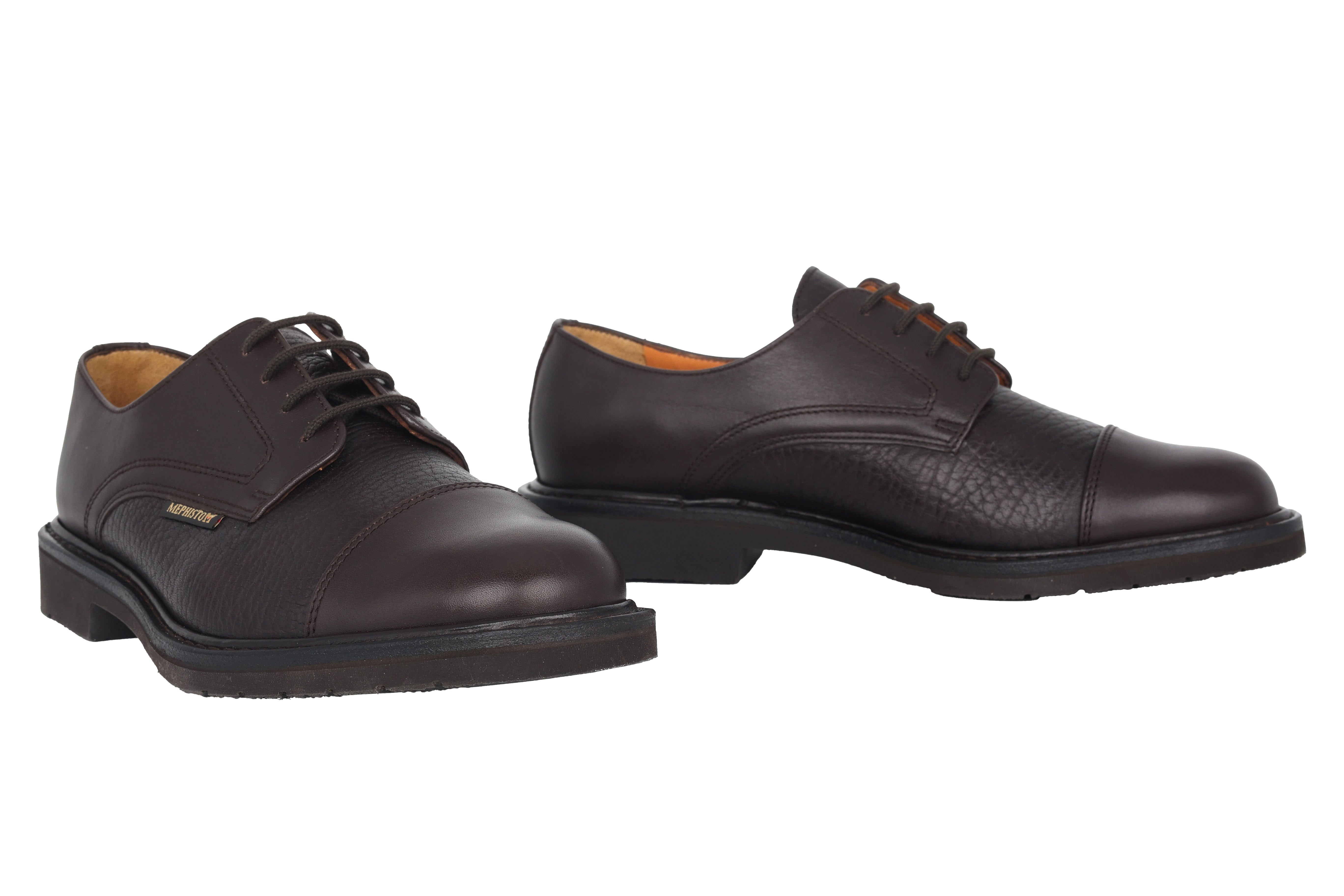 Chaussure à lacets Goodyear faite à la main pour hommes 'Melchior' - Marron