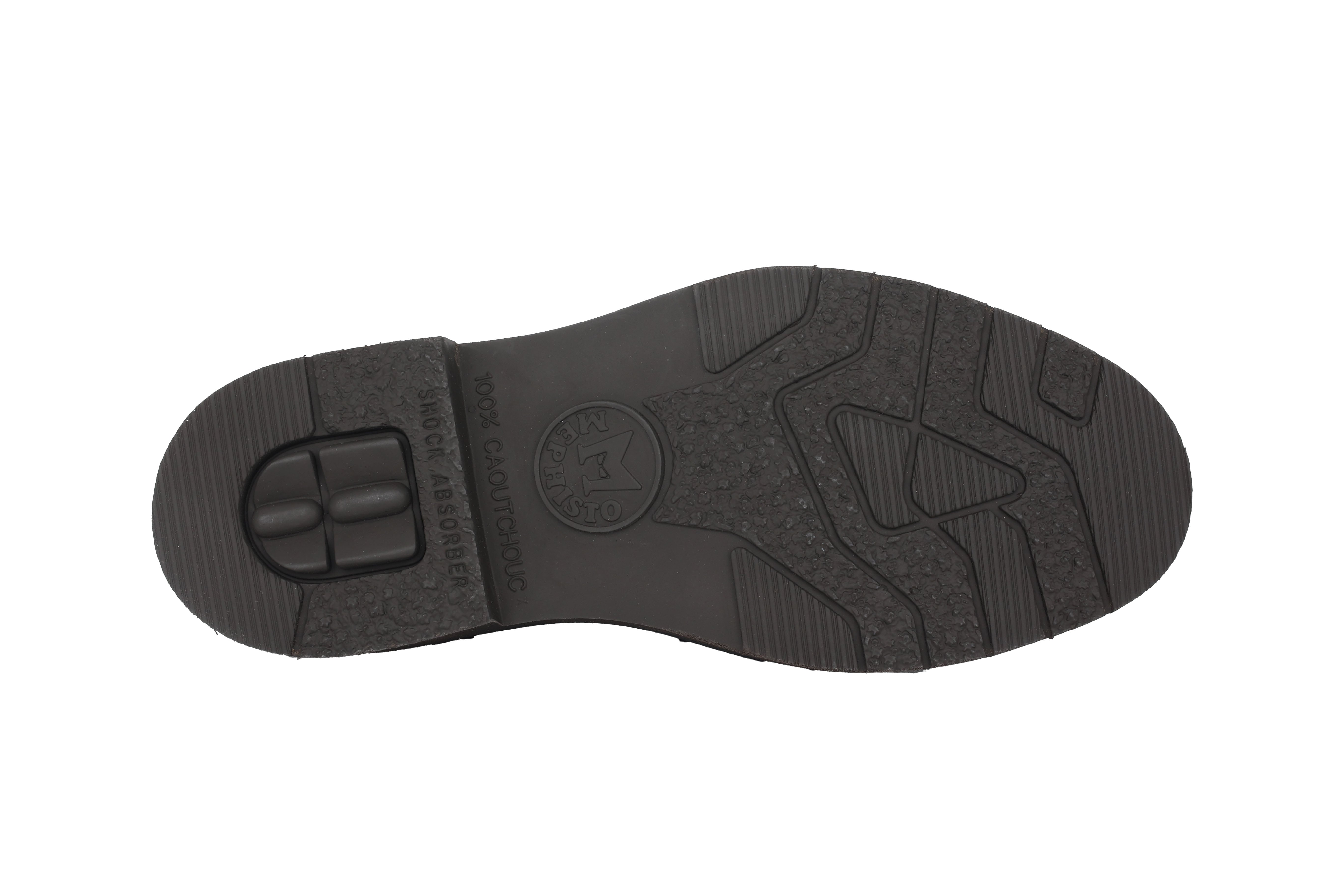 Chaussure à lacets Goodyear faite à la main pour hommes 'Melchior' - Marron