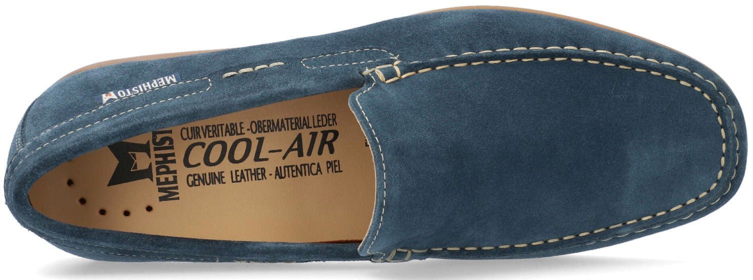 Mocassino Uomo Mephisto ALGORAS - Camoscio Blu - ChaplinshoesMocassino Uomo Mephisto ALGORAS - Camoscio BluMephisto