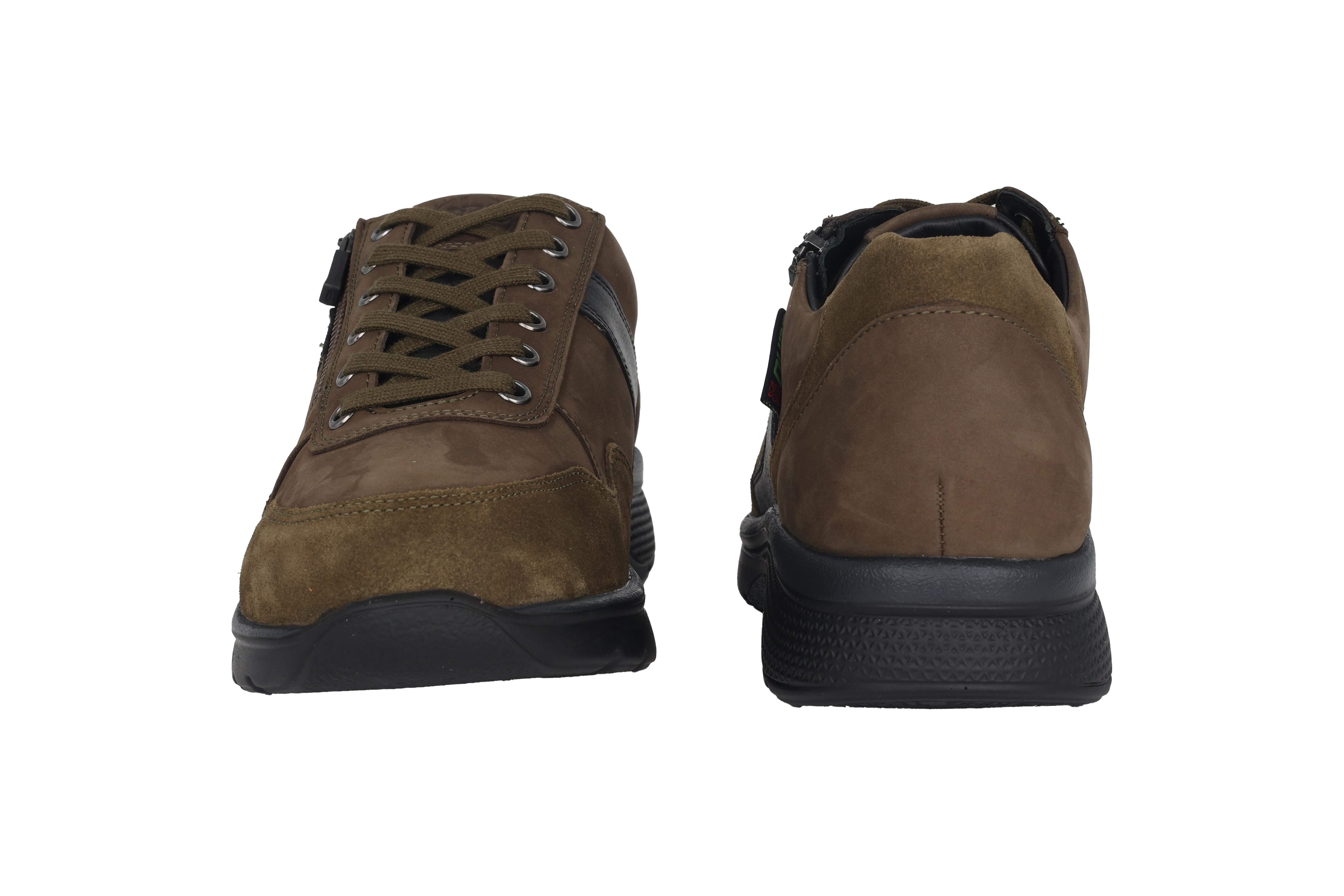 Chaussure de marche à lacets à roulement large (H) pour hommes 'Amory' - vert