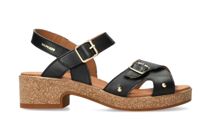 Damensandale 'Fedora' - Schwarz