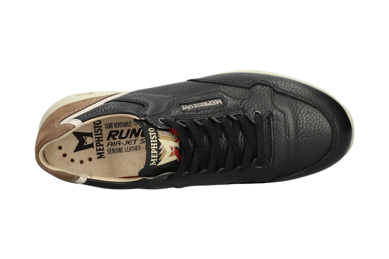 Sneaker stringata da uomo 'Jansen' - Nera