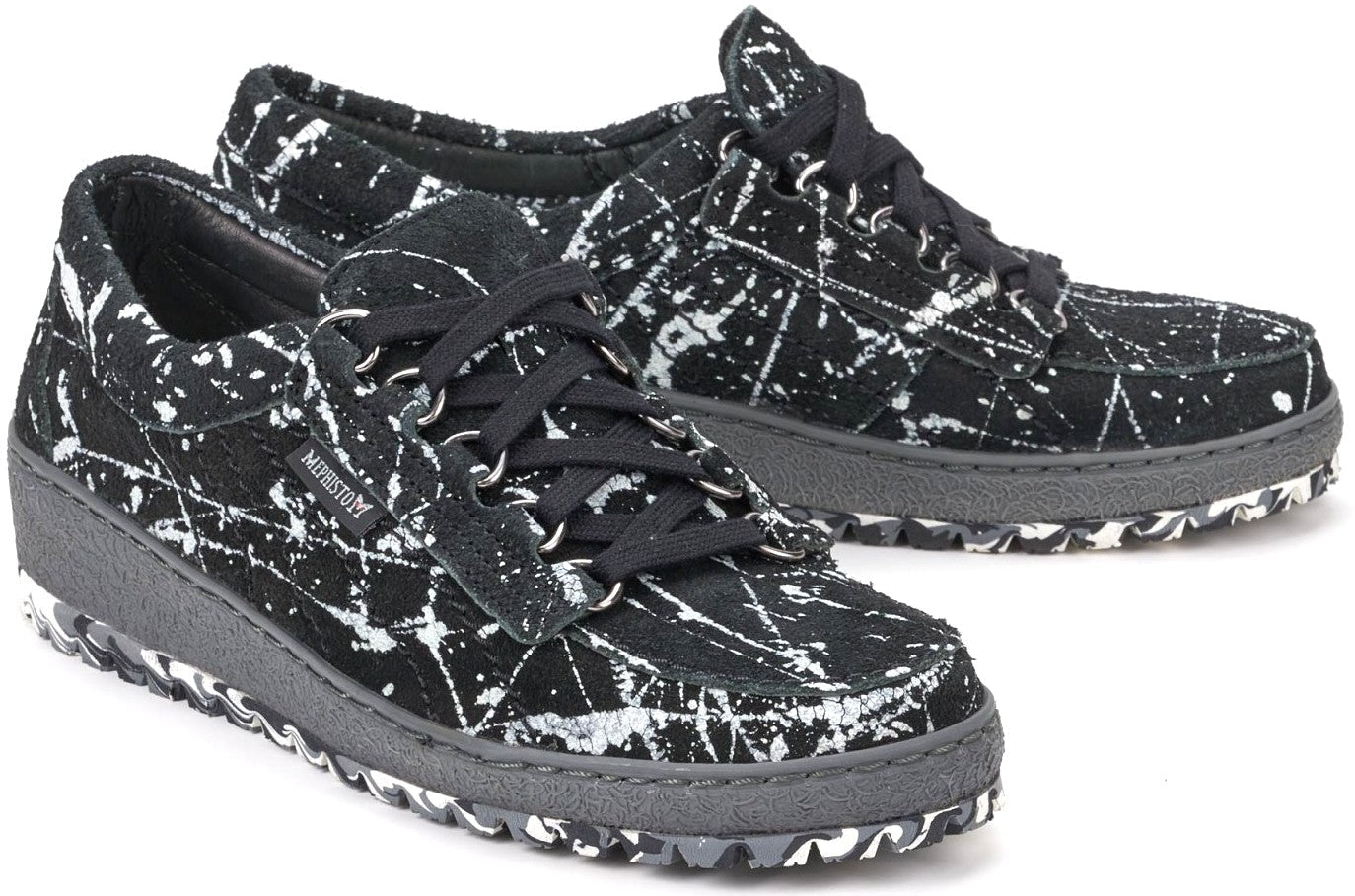 Mephisto LADY dames veterschoen - zwart storm suède - Chaplin schoenen Mephisto LADY dames veterschoen - zwart storm suède Mephisto