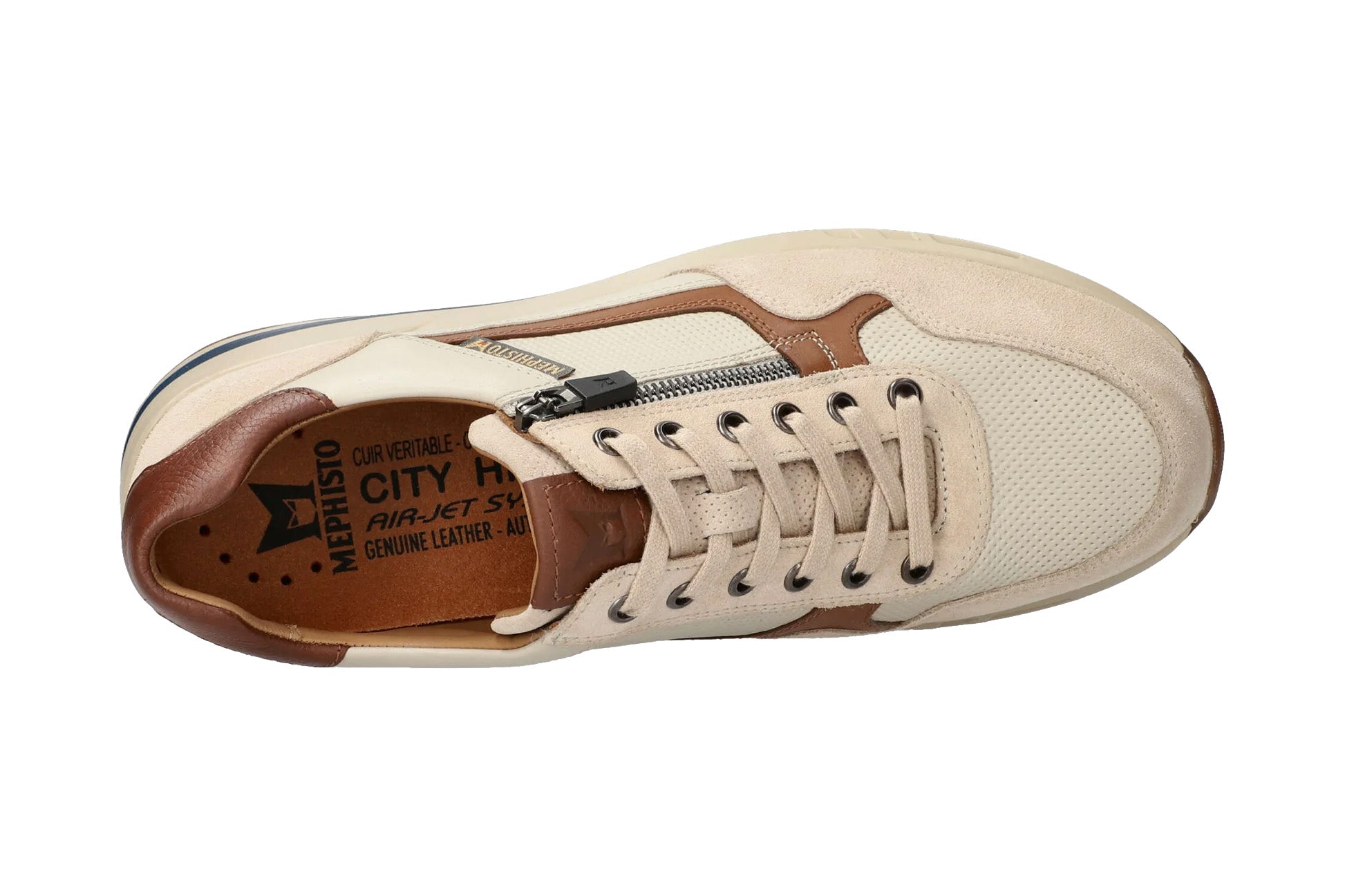 'Bradley' men's lace-up shoes - beige