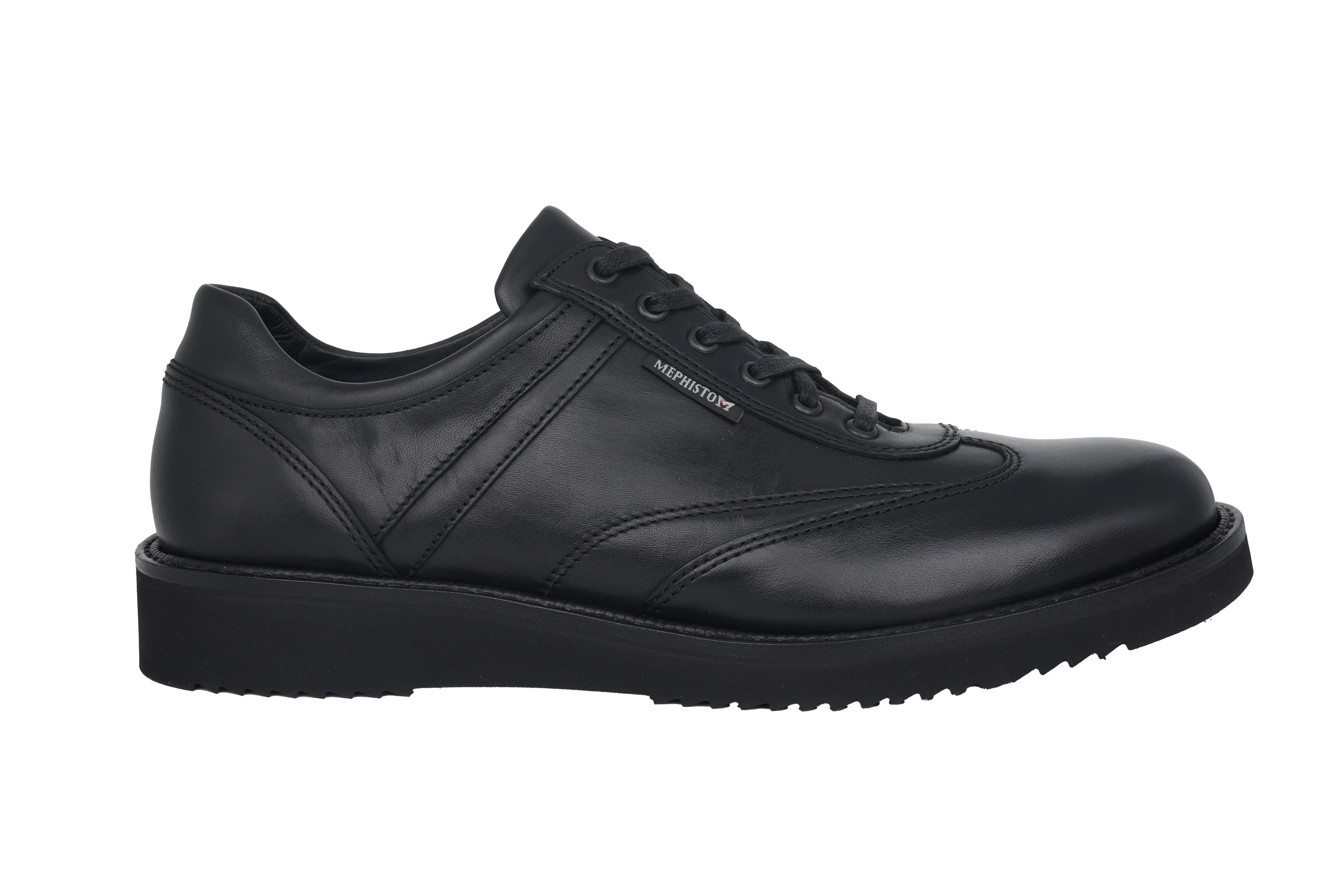 Chaussure à lacets Goodyear faite à la main 'Adriano' pour hommes - noir