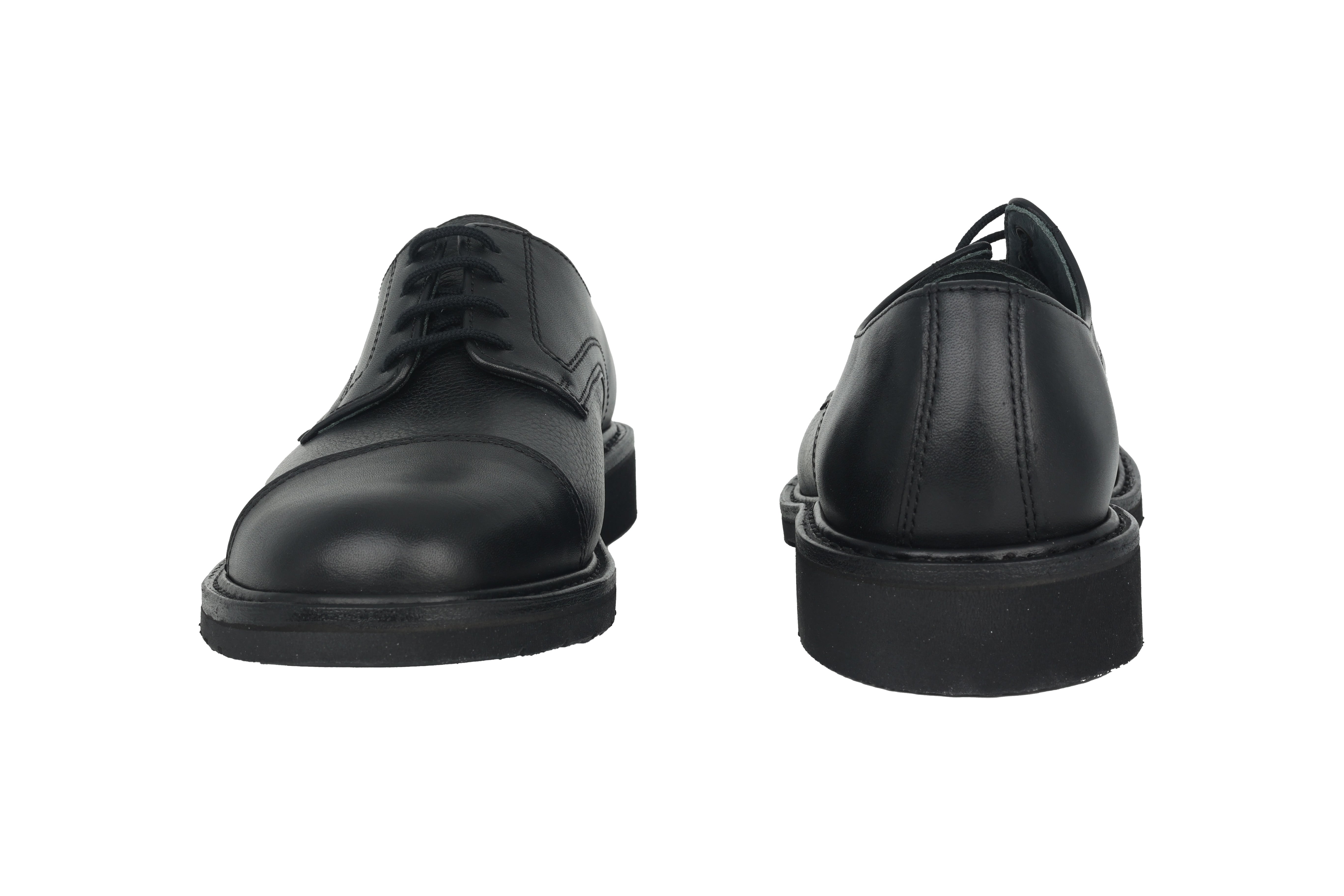 Handgefertigter Herren-Schnürschuh 'Melchior' - Schwarz