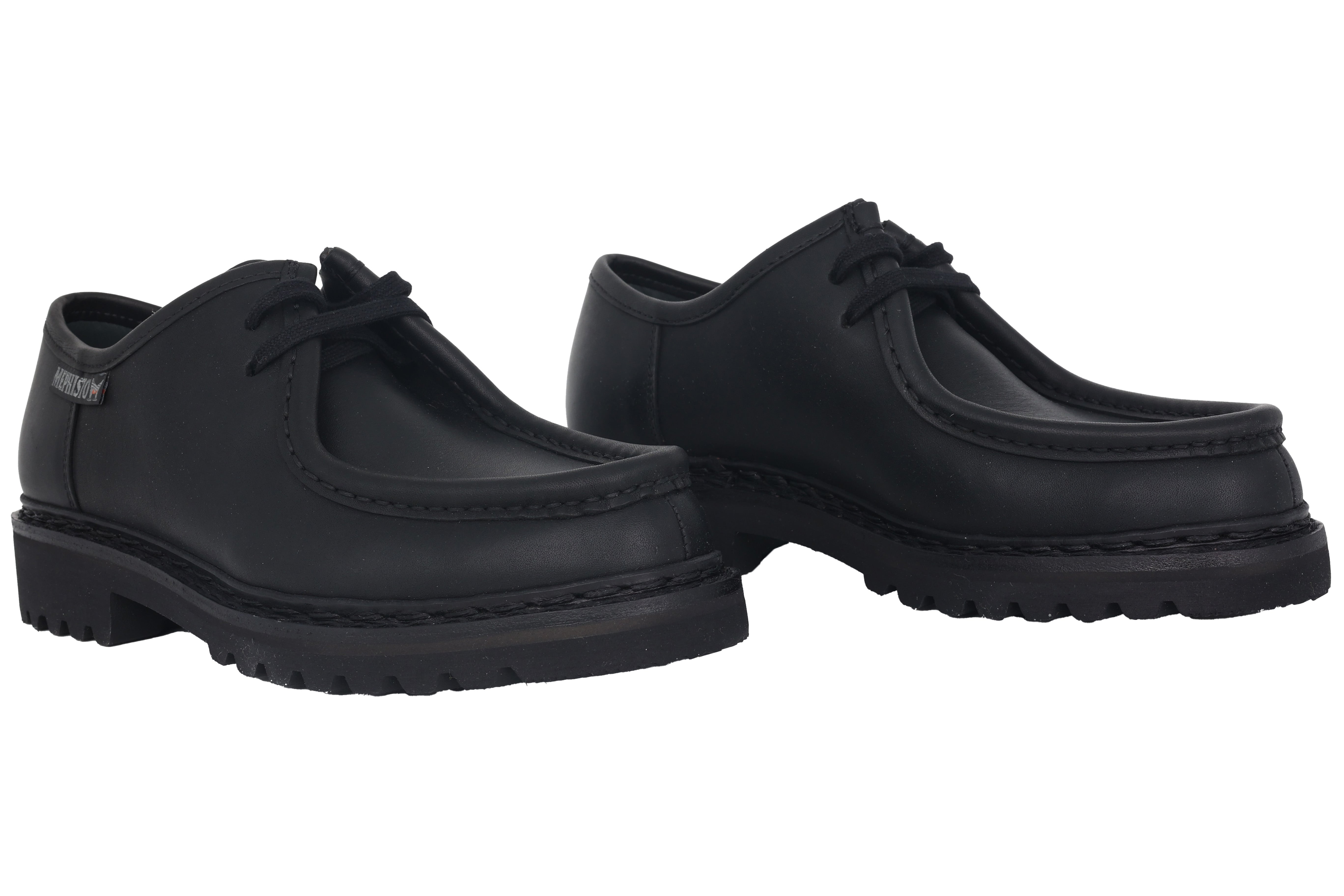 Scarpa stringata artigianale Goodyear 'Peppo' da uomo - Nera