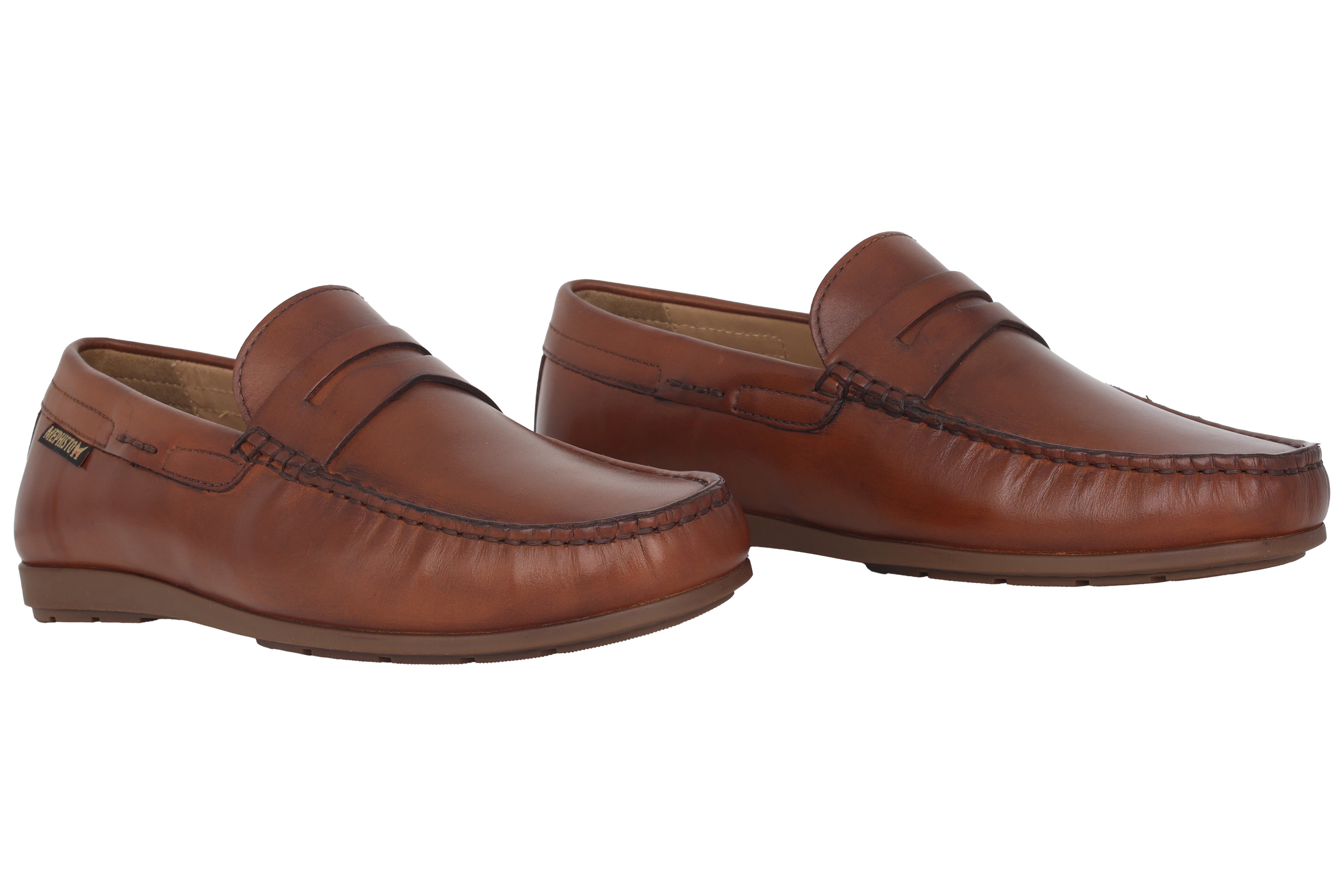 Heren mocassin 'Alyon' - Brandy bruin