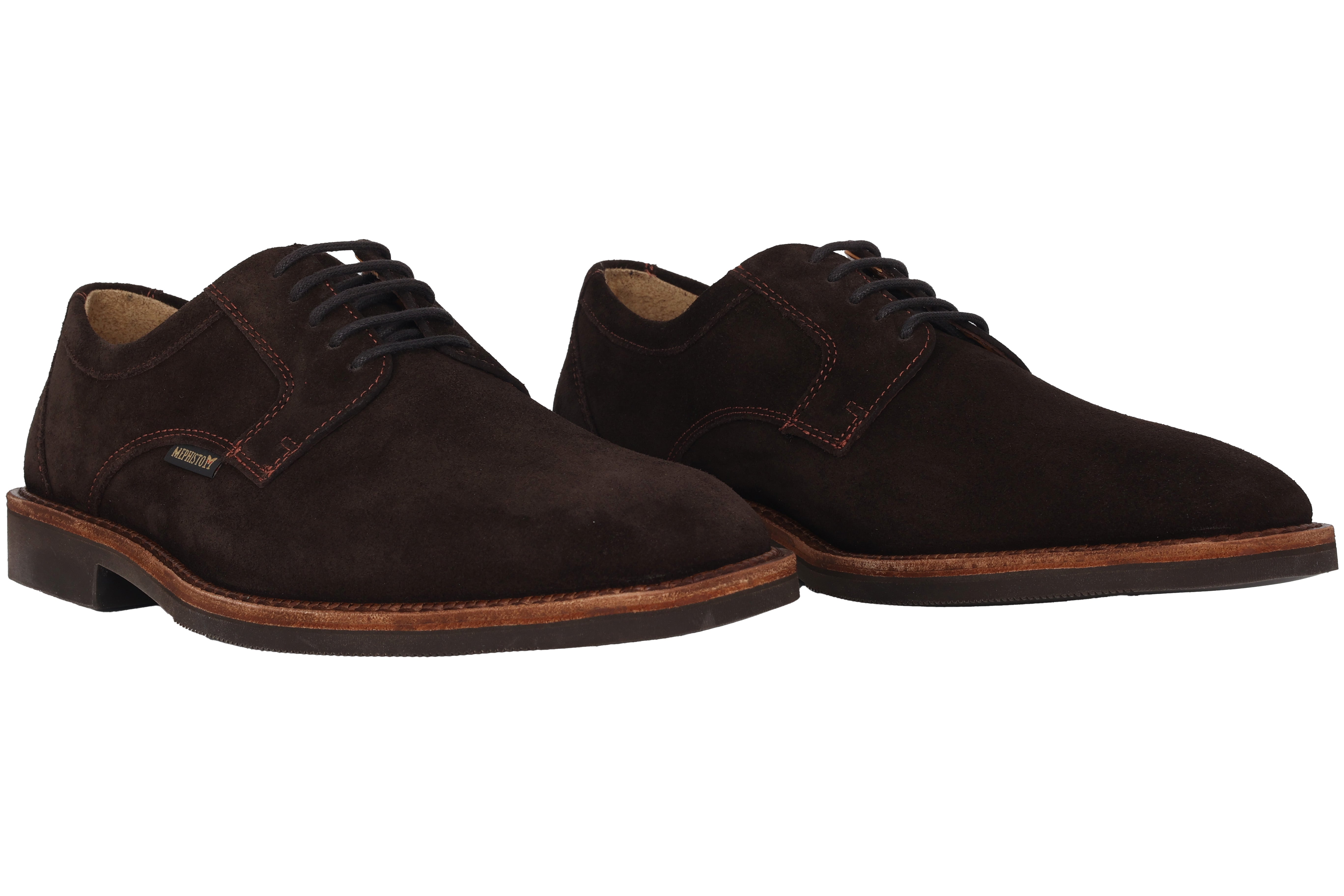 Chaussure à lacets faite à la main pour hommes 'Pedro' - Marron