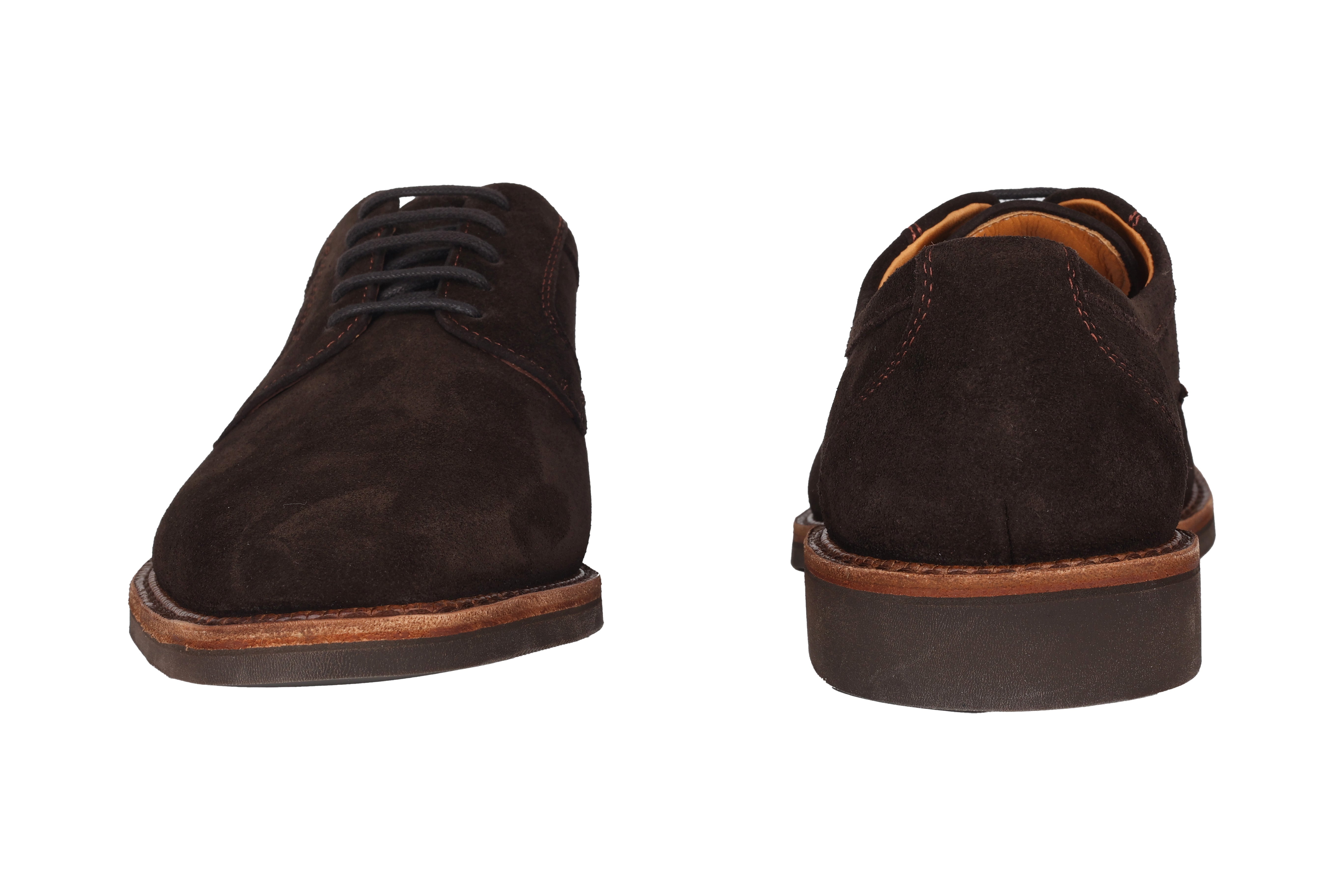 Chaussure à lacets faite à la main pour hommes 'Pedro' - Marron