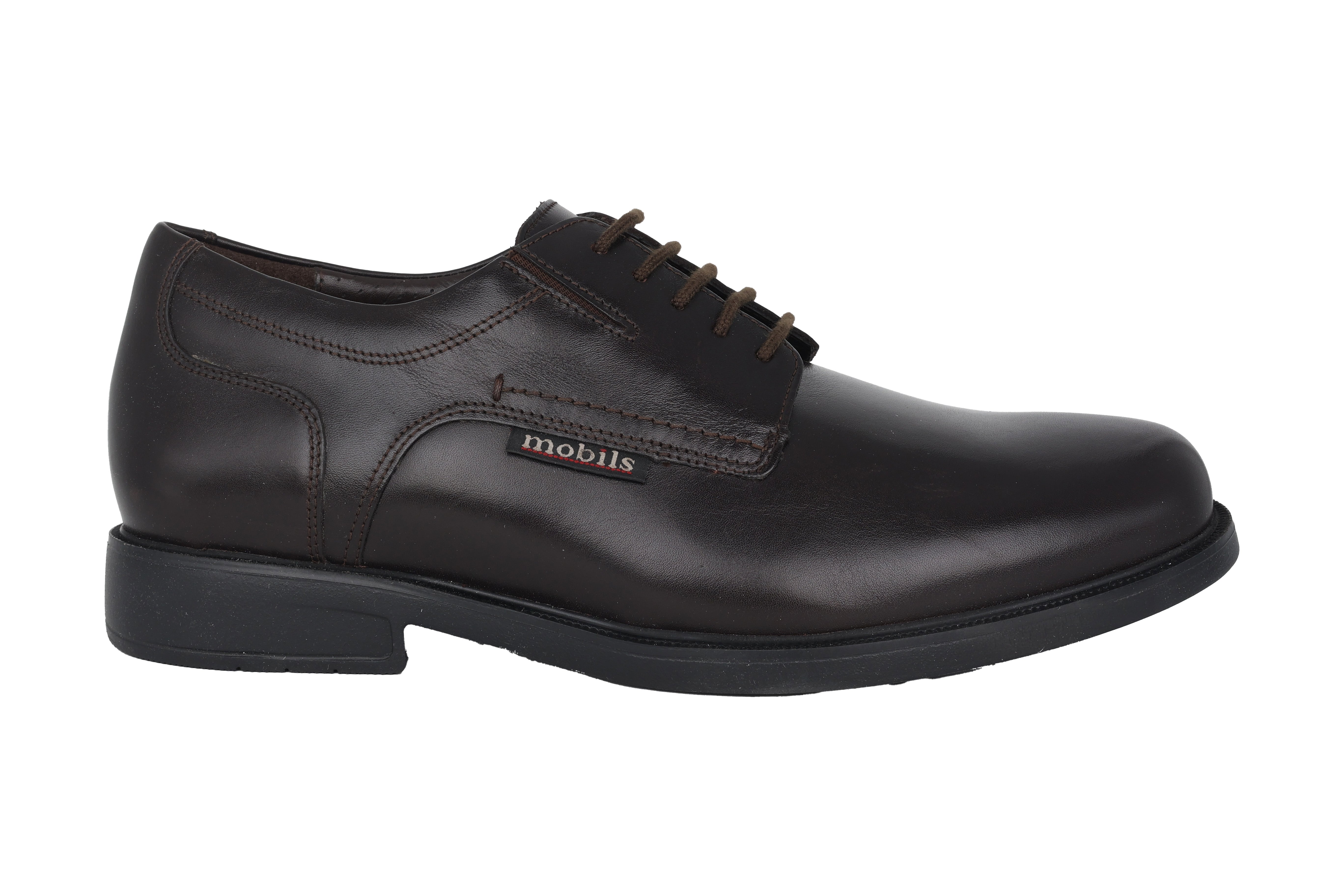 Scarpe ergonomiche vestite da uomo "Abrizo" con vestibilità ampia (H) - Marrone