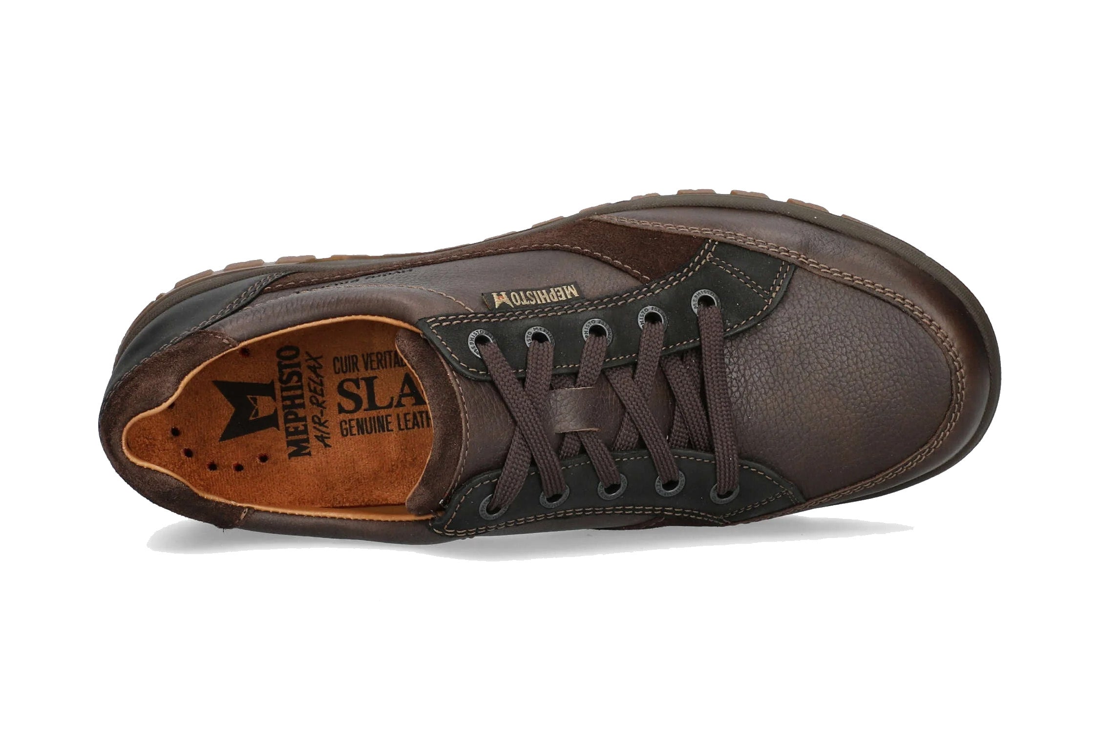 Zapato con cordones para hombre 'Paco' - Marrón