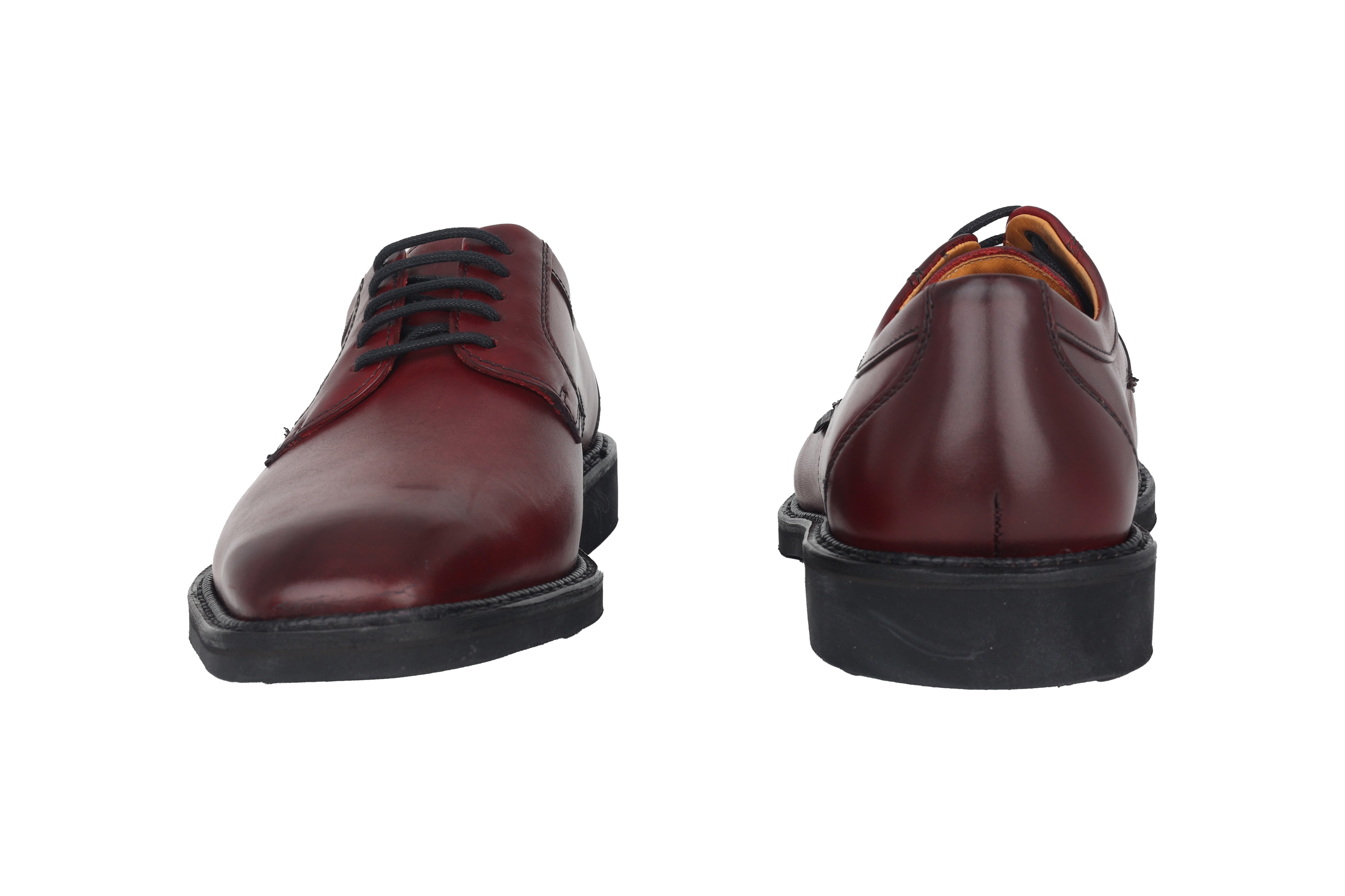 Chaussure à lacets faite à la main pour hommes 'PEDRO' - Rouge