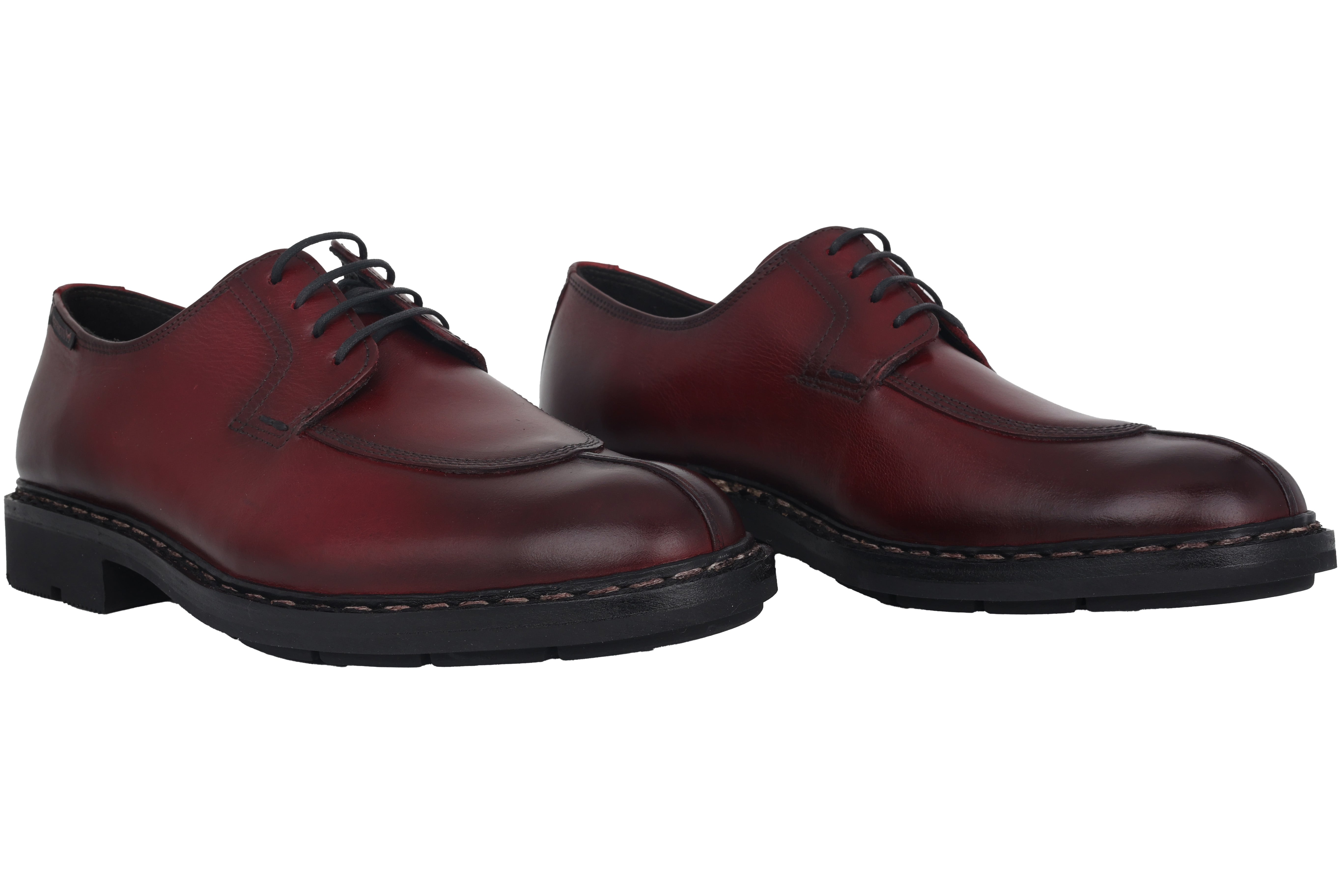 Scarpe stringate fatte a mano da uomo 'Sandro' - Rosso