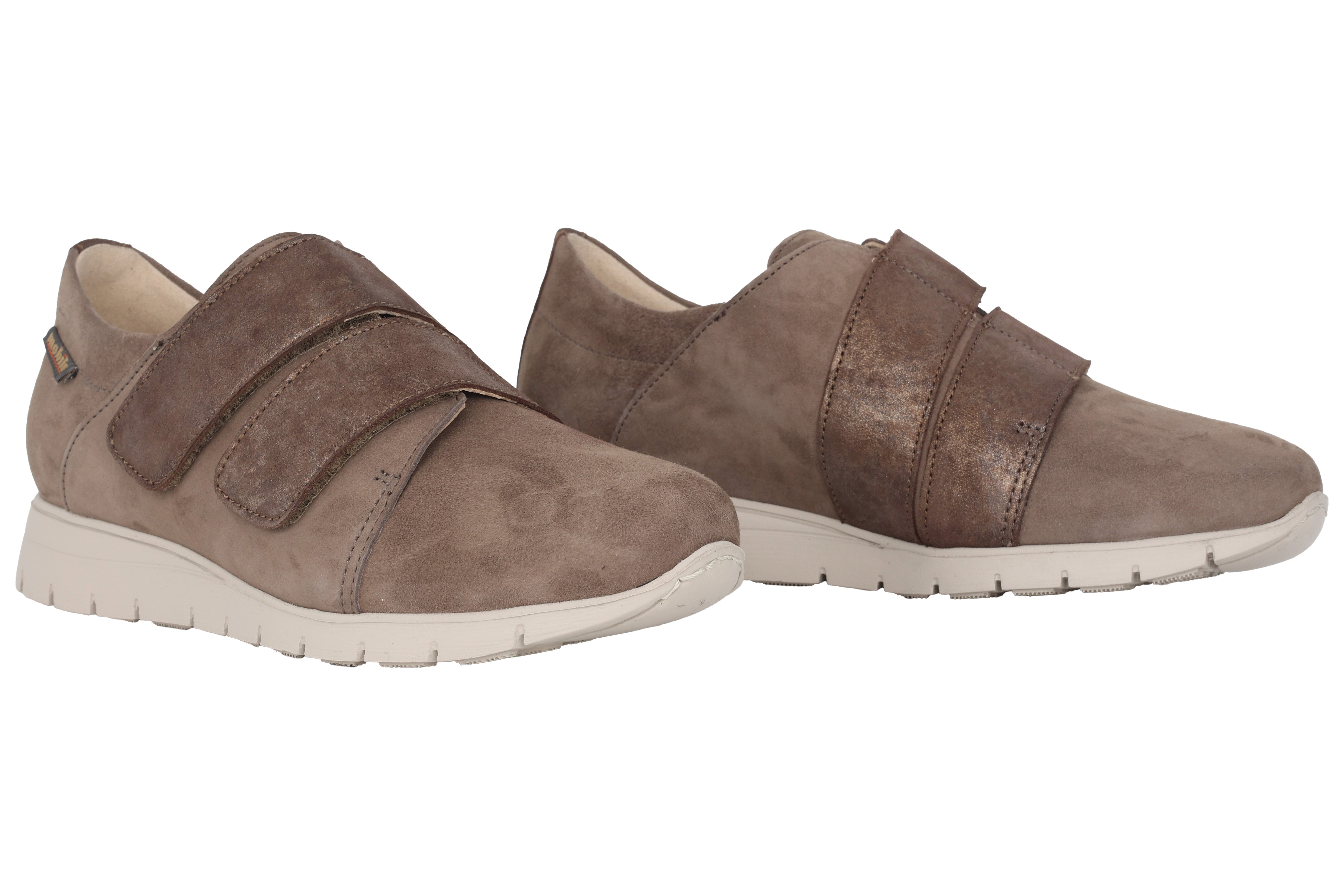 Scarpa con cinturino "Denitsa" da donna a vestibilità ampia (H) - tortora