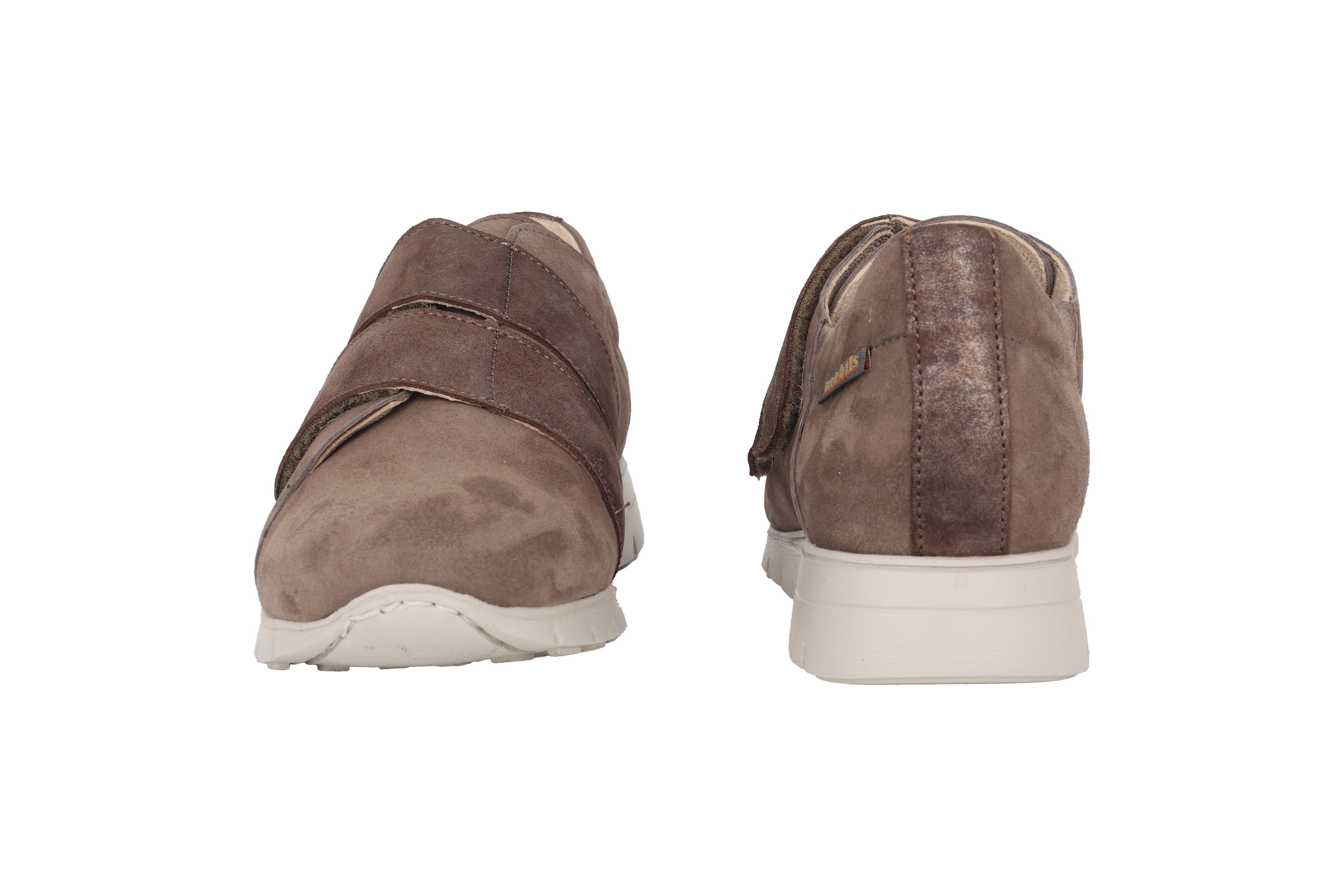 Scarpa con cinturino "Denitsa" da donna a vestibilità ampia (H) - tortora