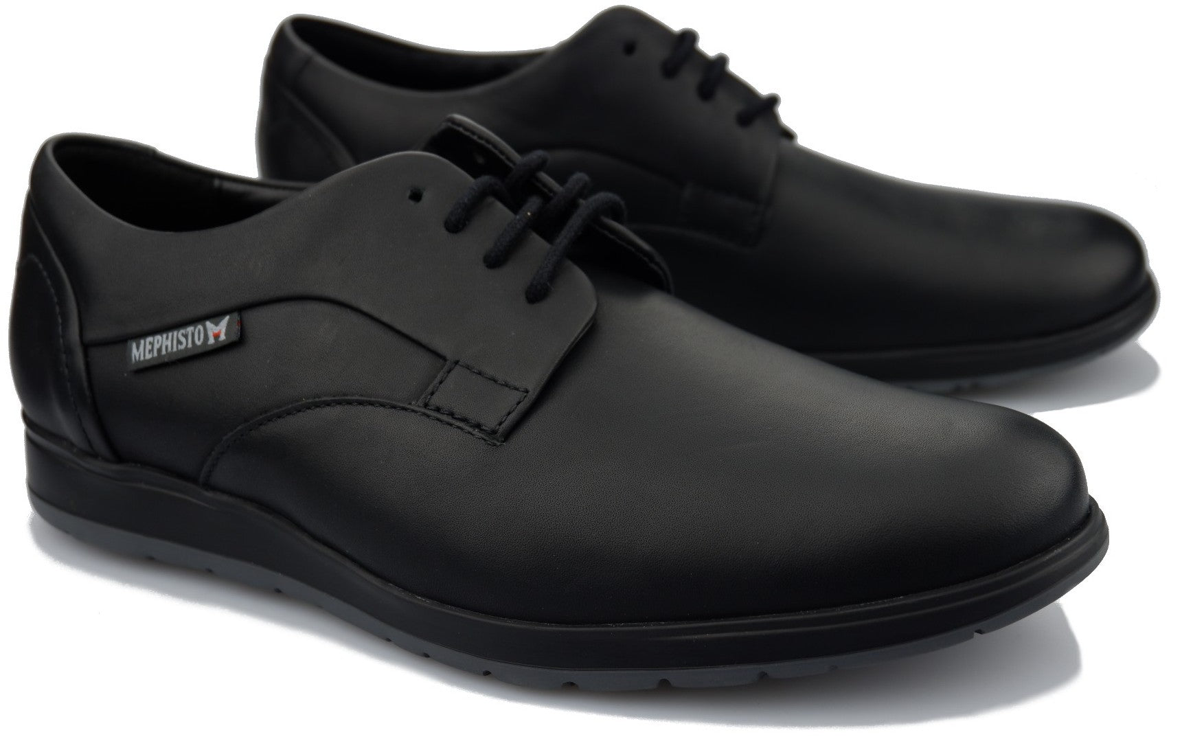 Mephisto VALERIO POLO Veterschoen voor heren - Zwart leer - ChaplinshoesMephisto VALERIO POLO Veterschoen voor heren - Zwart leerMephisto