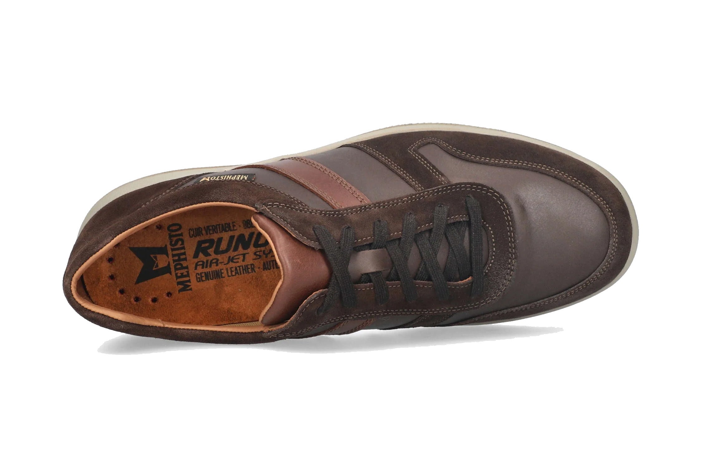 Sneaker stringata da uomo 'Vito' - mix marrone