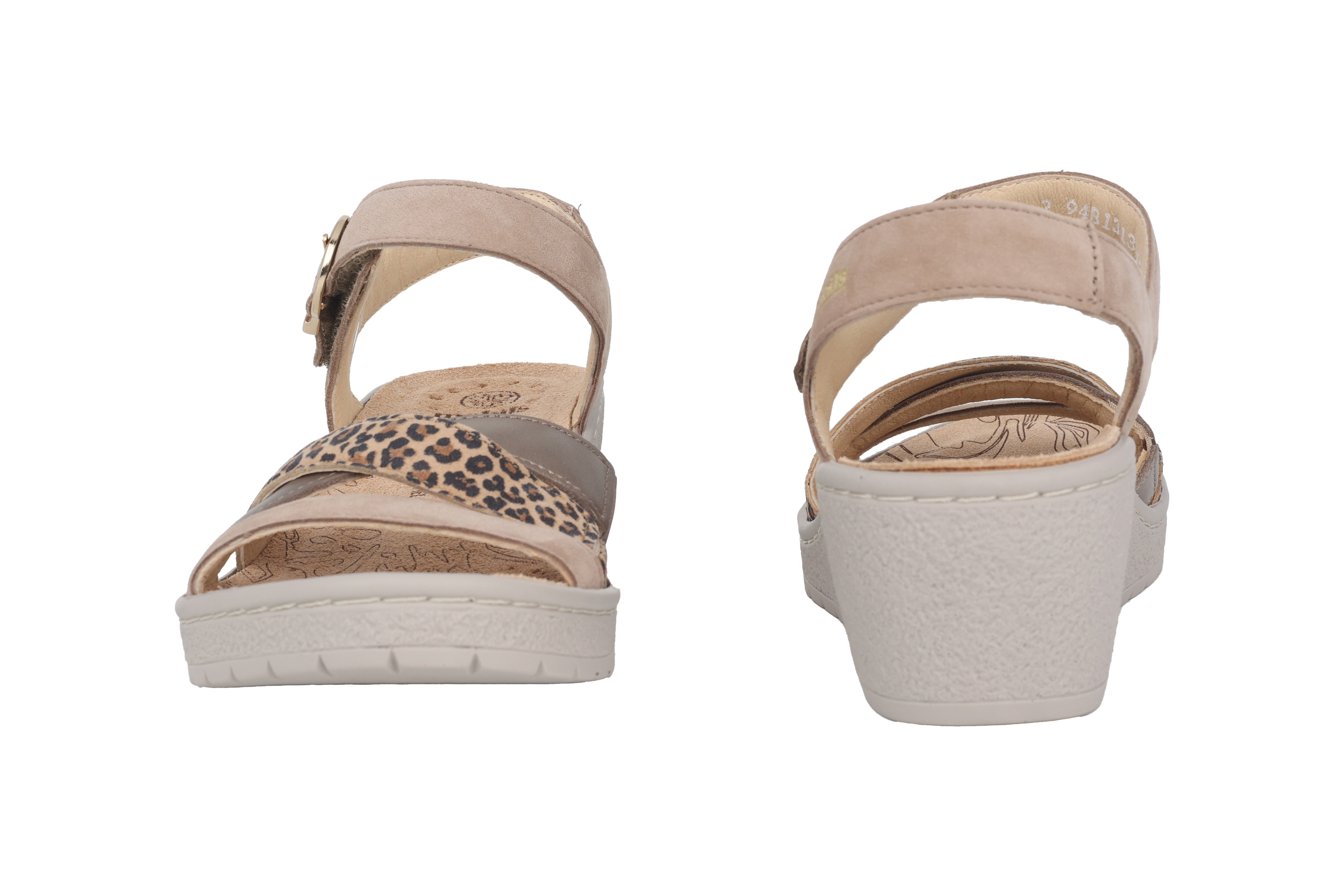 Weite Damensandale „Pietra“ (H) – Beige