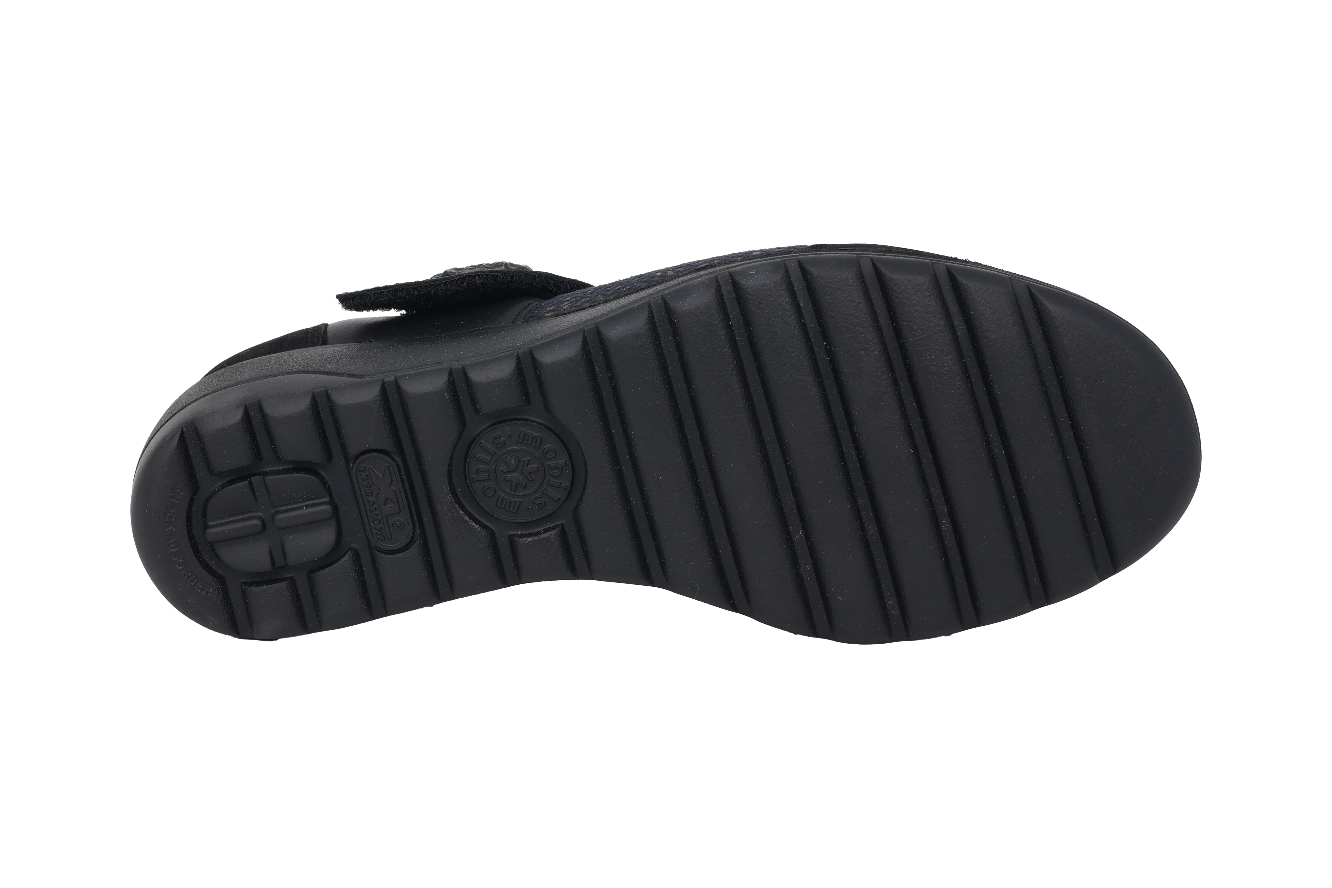 Bailarina de mujer 'Bathilda' de corte ancho (H) - Negro