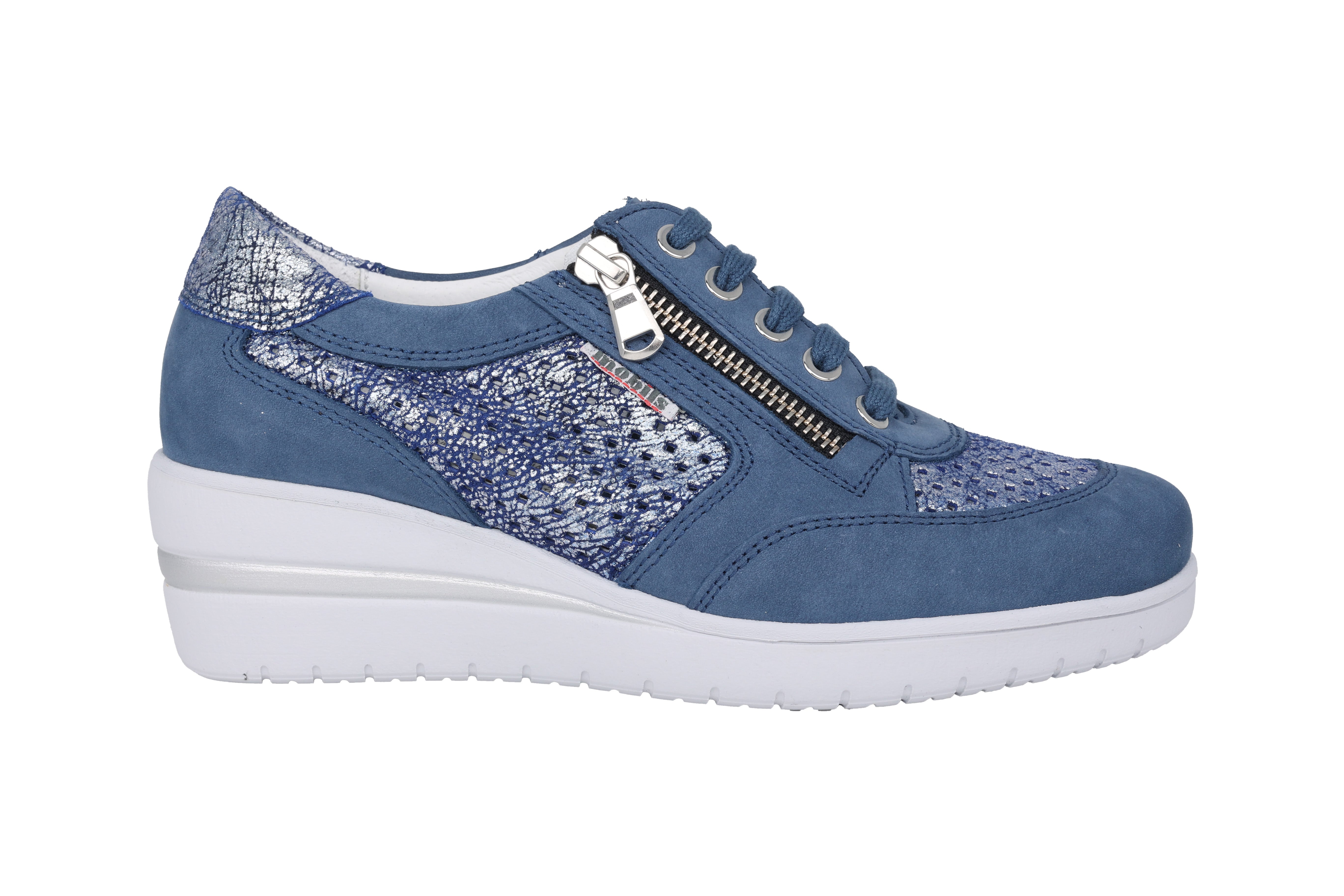 Perforierter Damen-Sneaker 'Precilia Perf' mit weiter Passform (H) – Blau