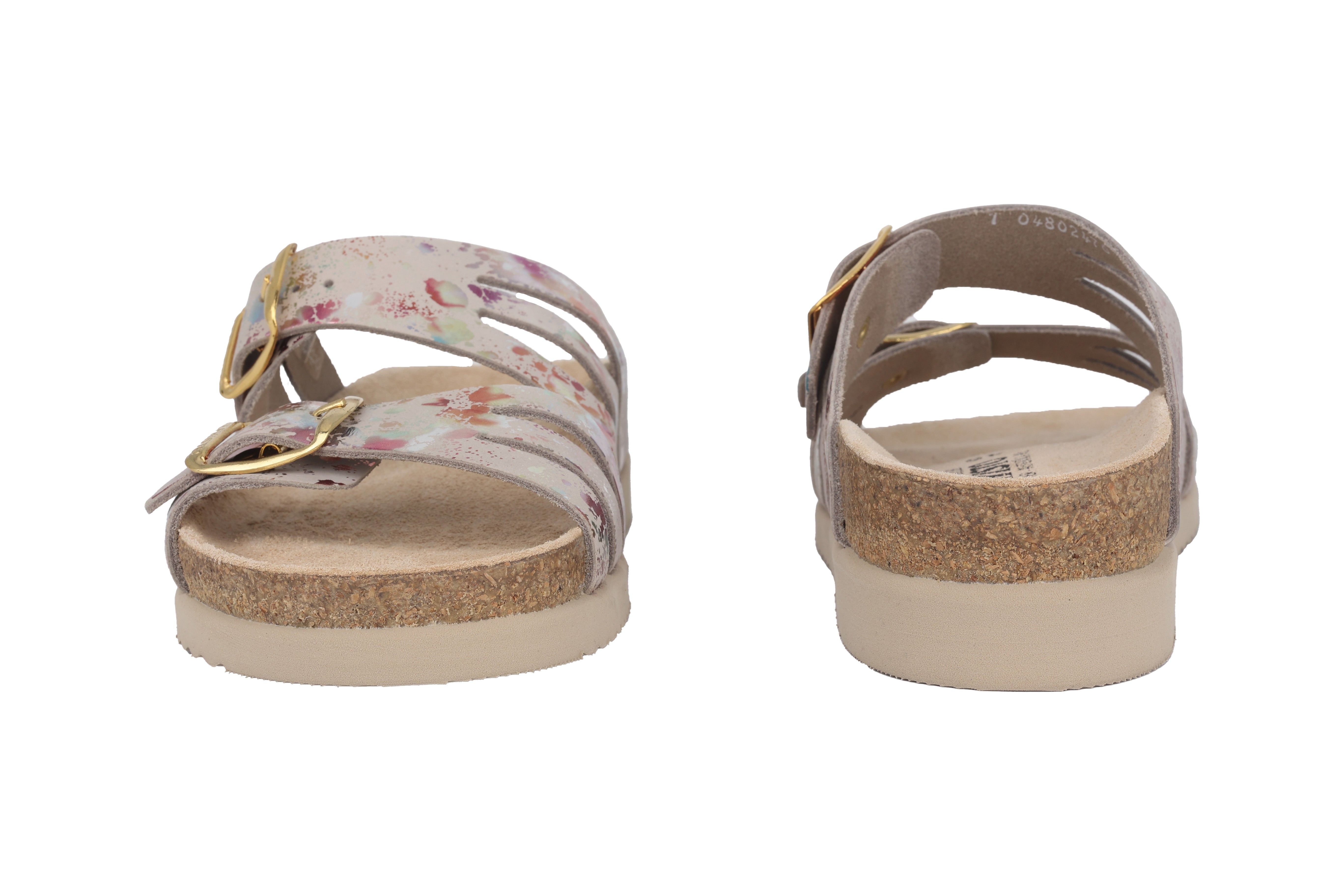 Sandalo ortopedico con doppio cinturino da donna 'Helisa' - Mix beige